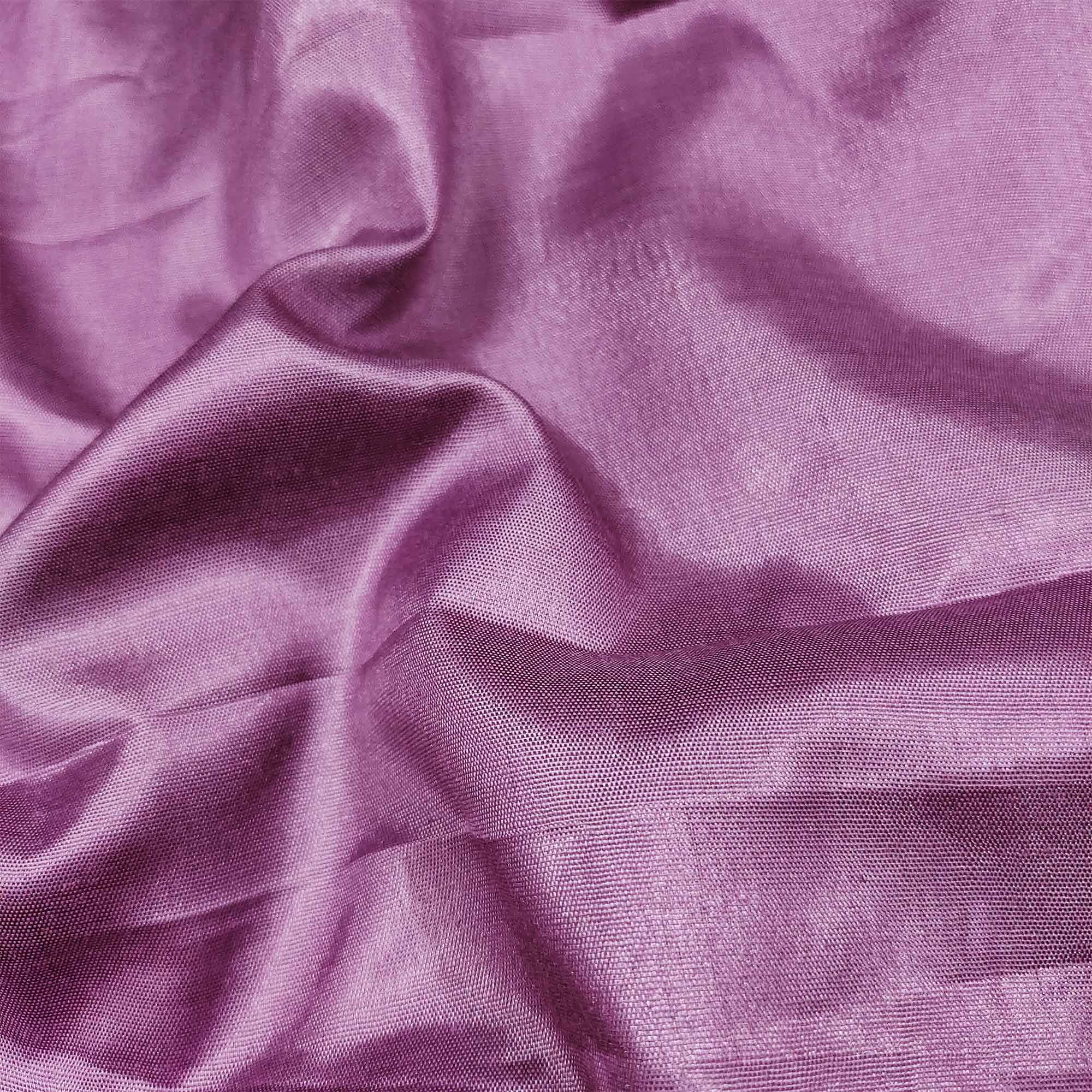 Purple Sequins Embroidered Organza Dress Material