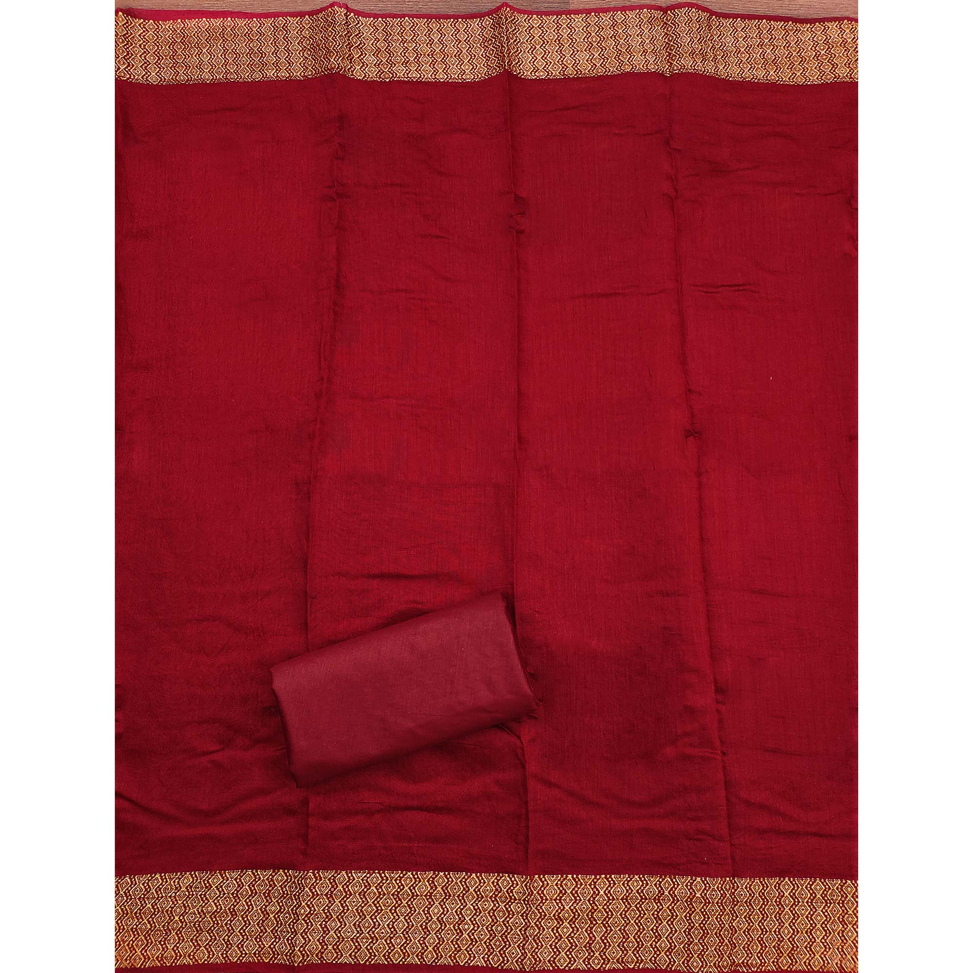 Peach Floral Sequins Embroidered Cotton Silk Dress Material