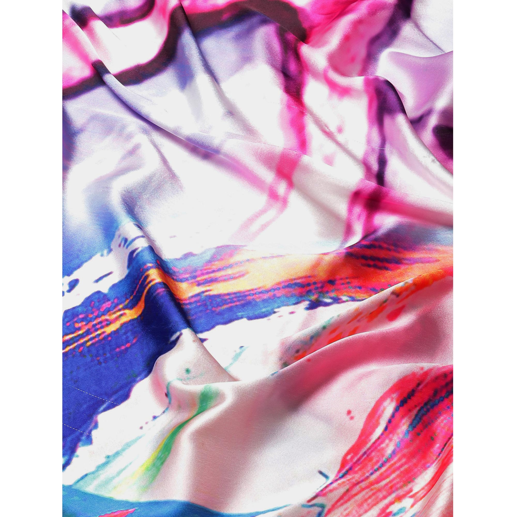 Multicolor Printed Pure Silk Saree