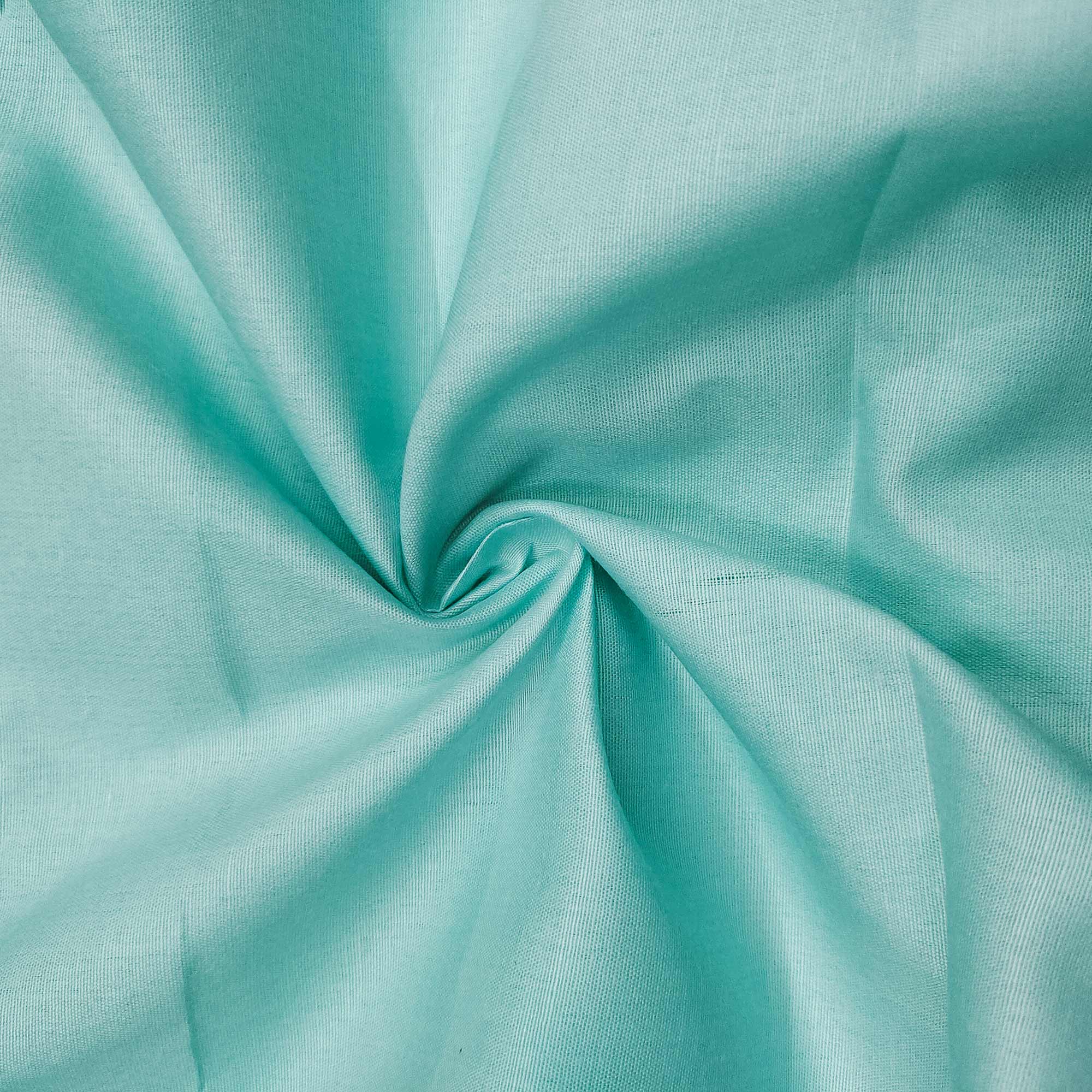 Turquoise Woven With Digital Printed Organza Dress Material