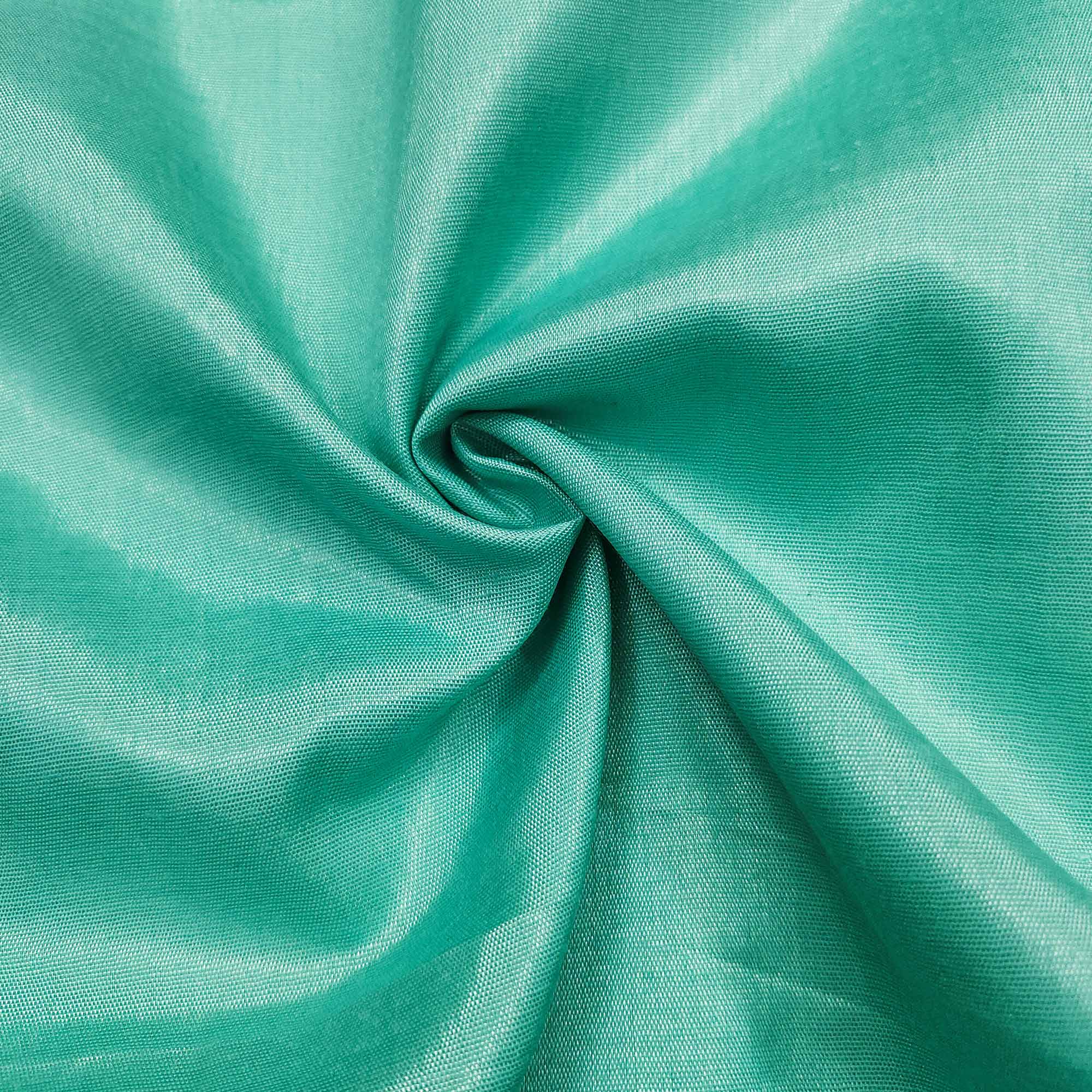 Turquoise Printed With Hand Embroidered Muslin Dress Material