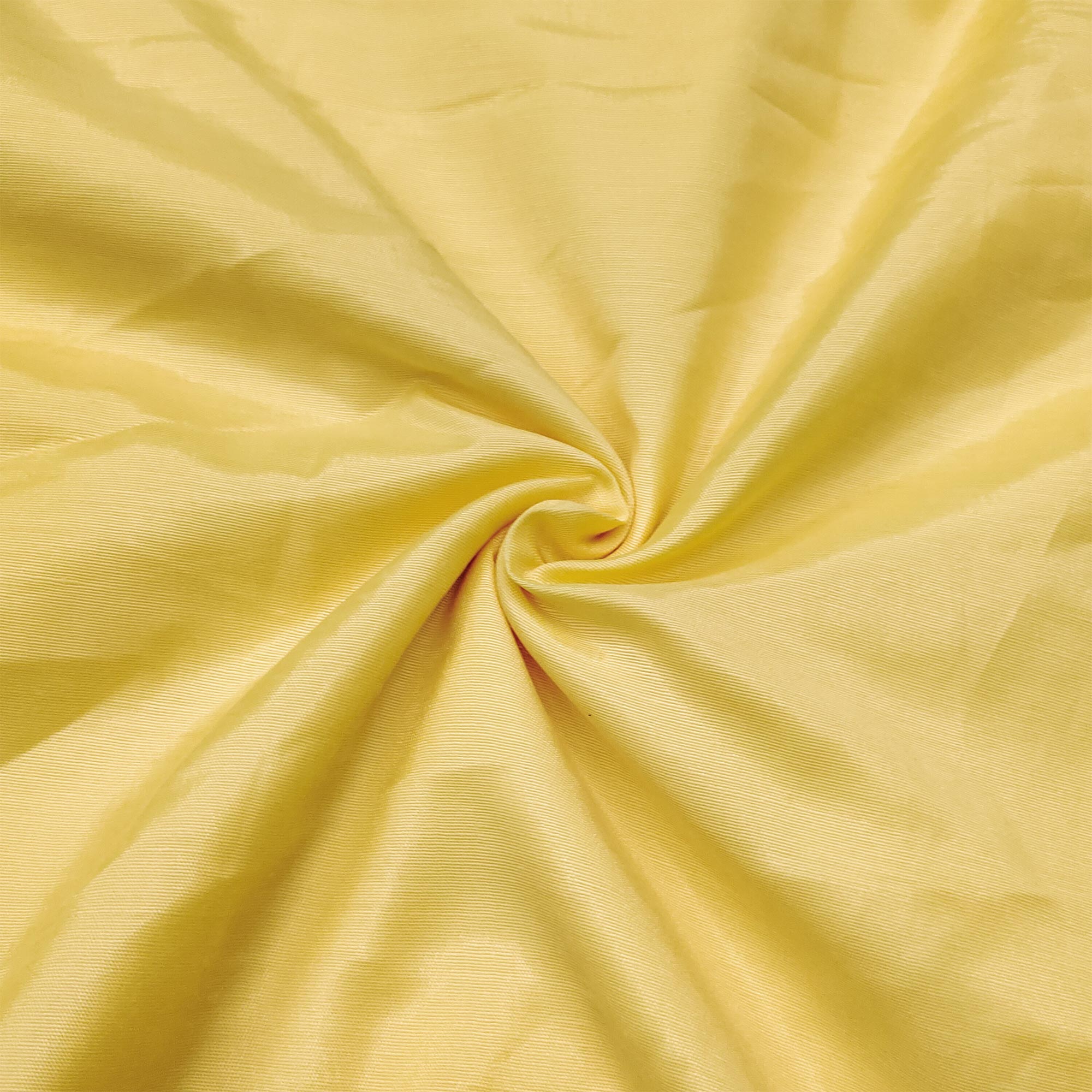 Yellow Printed With Hand Embroidery Chanderi Dress Material
