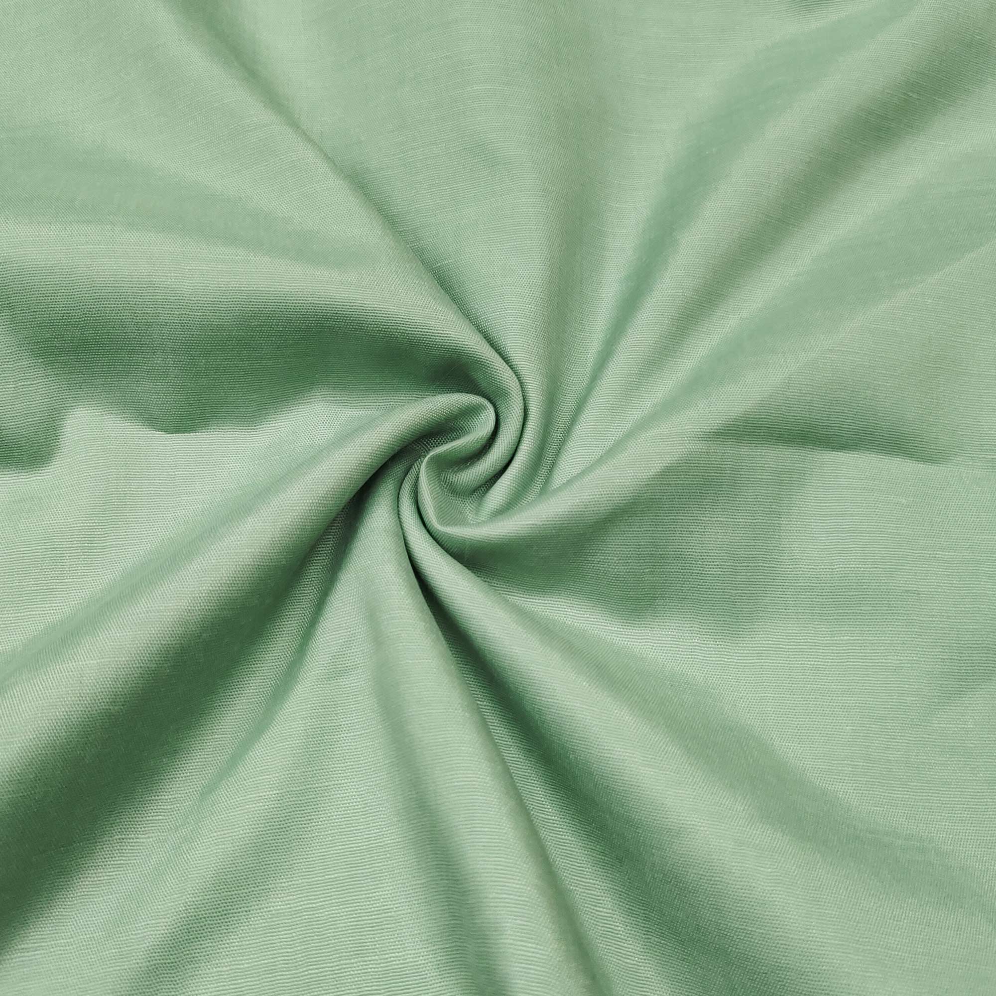 Green Floral Hand Embroidery Chanderi Dress Material