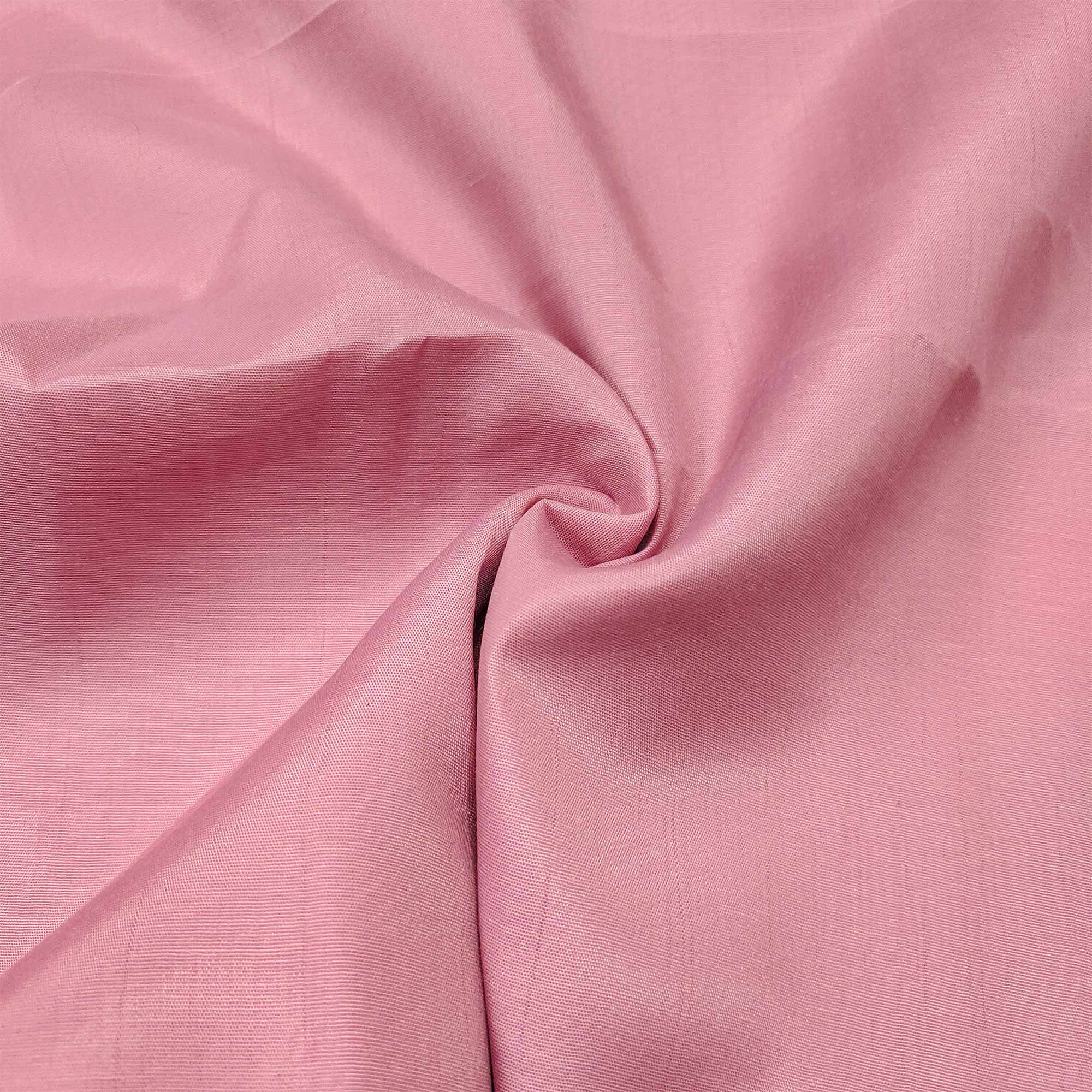 Pink Floral Hand Embroidery Chanderi Dress Material