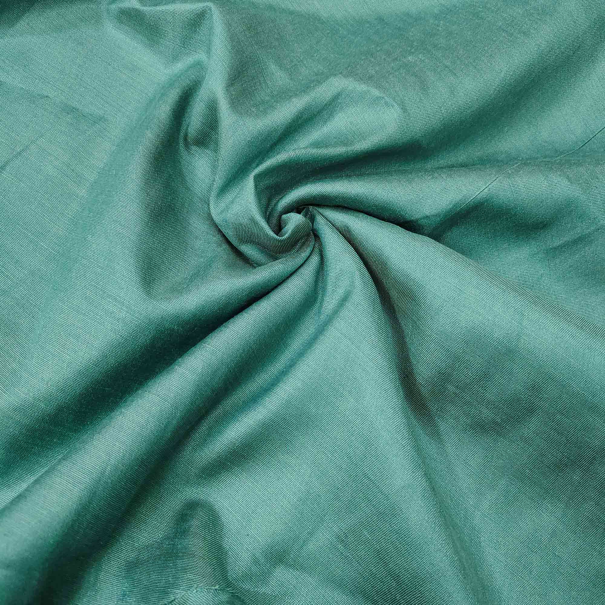 Rama Green Sequins Hand Embroidery Organza Dress Material
