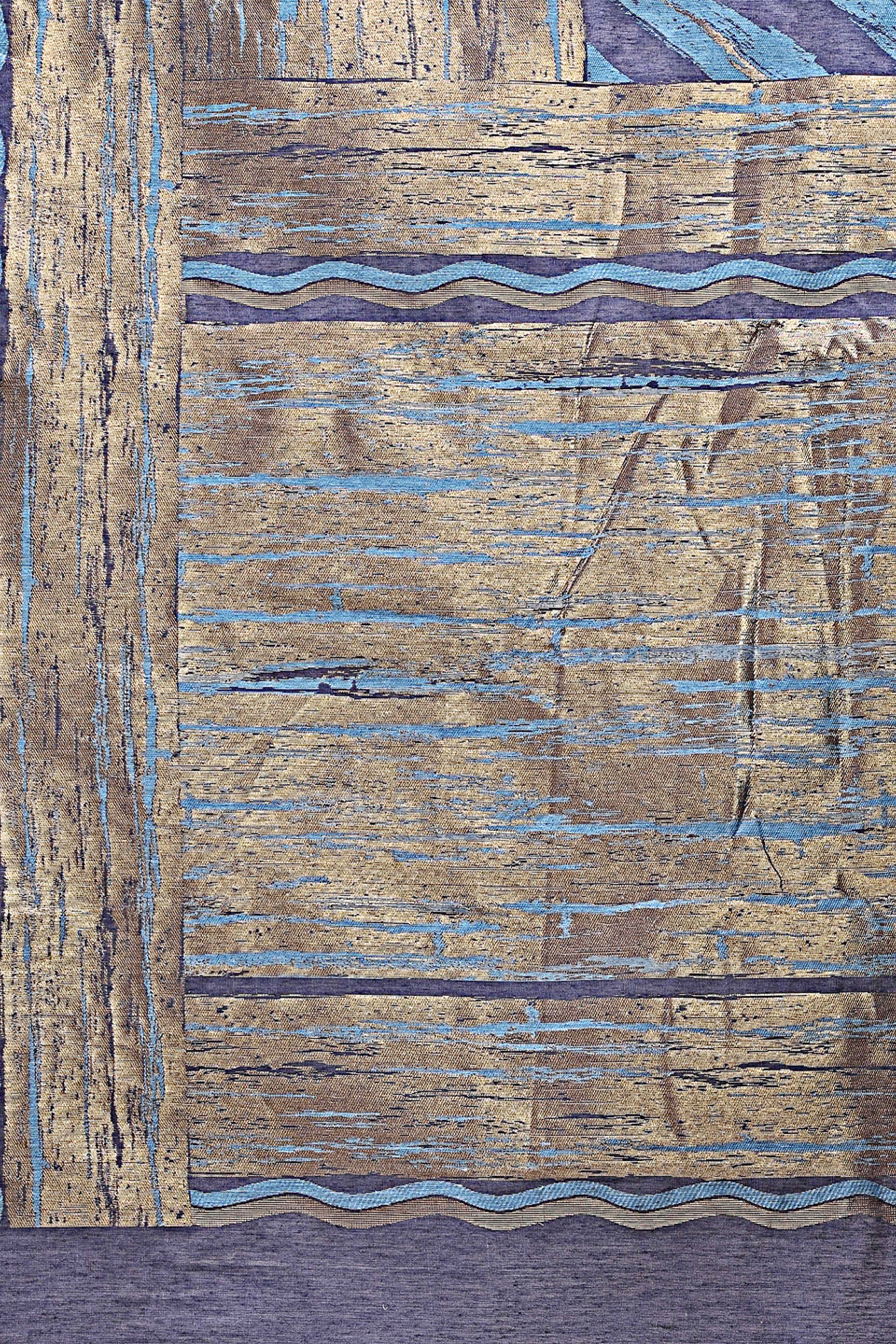 Blue Saree in Cotton Silk with Heritage Inspired Zari Woven Accents