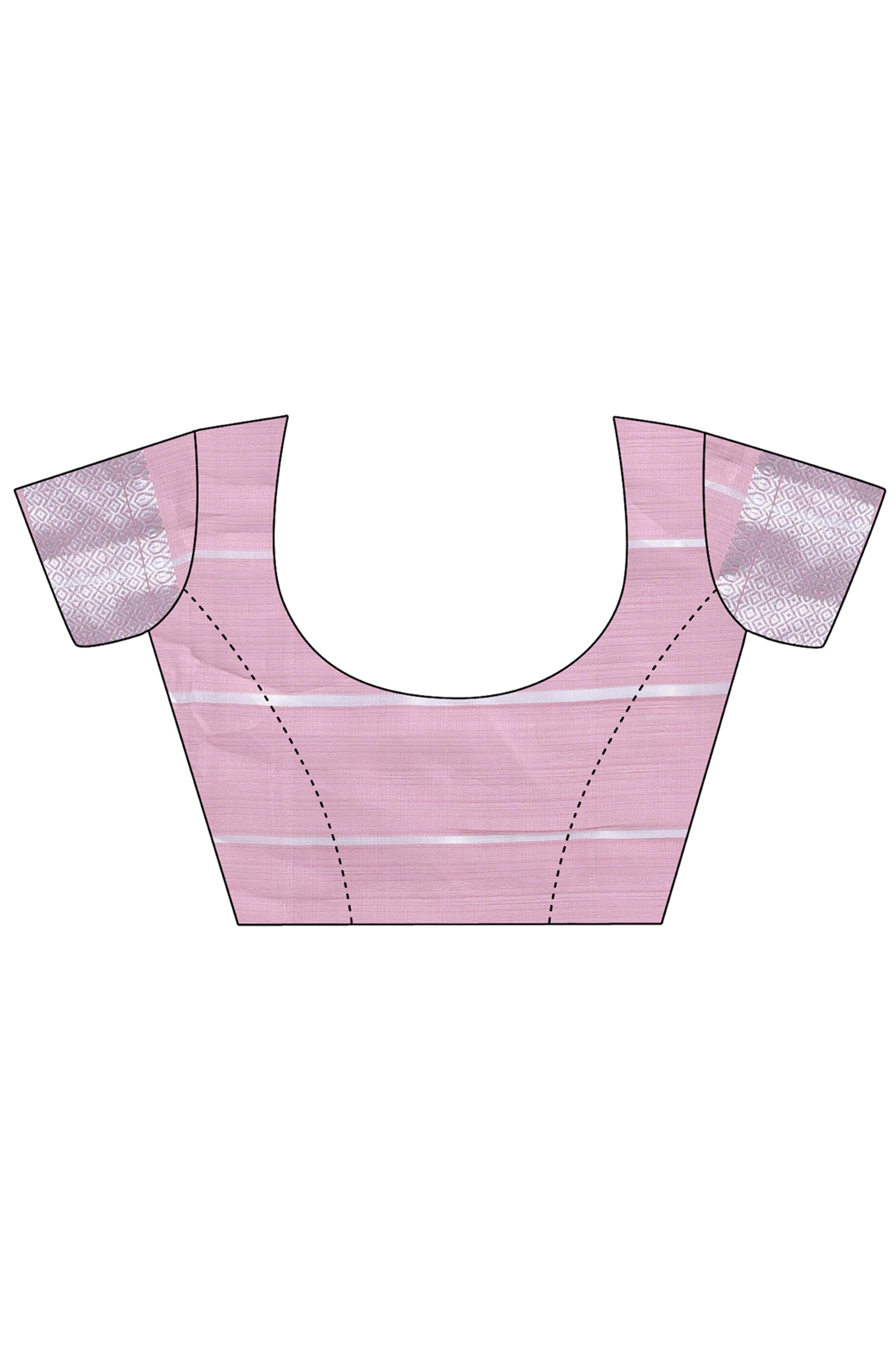 Grey Organza Saree with Zari Woven Artistry