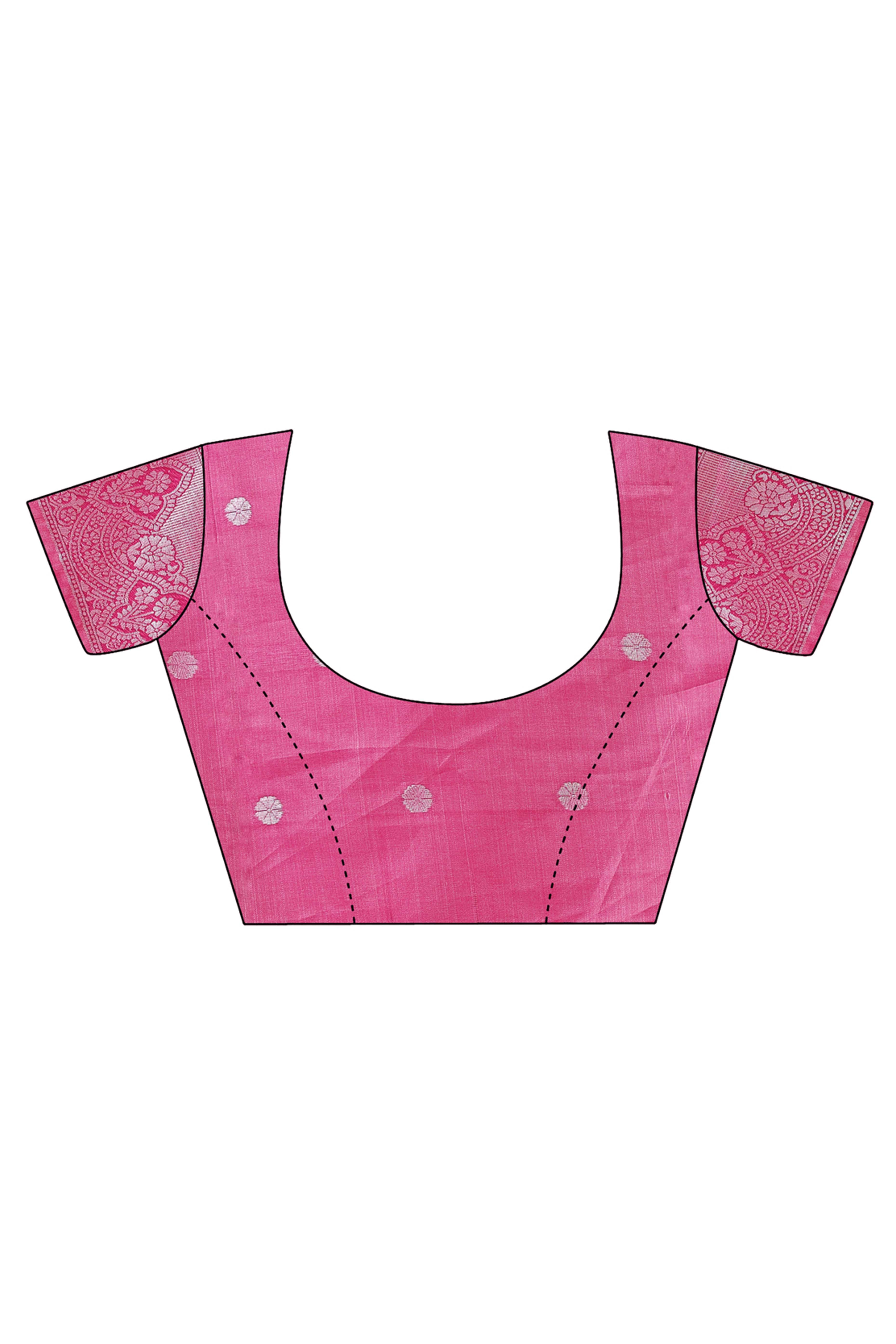 Light Pink Lichi Silk Blend Saree With Intricate Paisley Zari Weave & Graceful Tassels