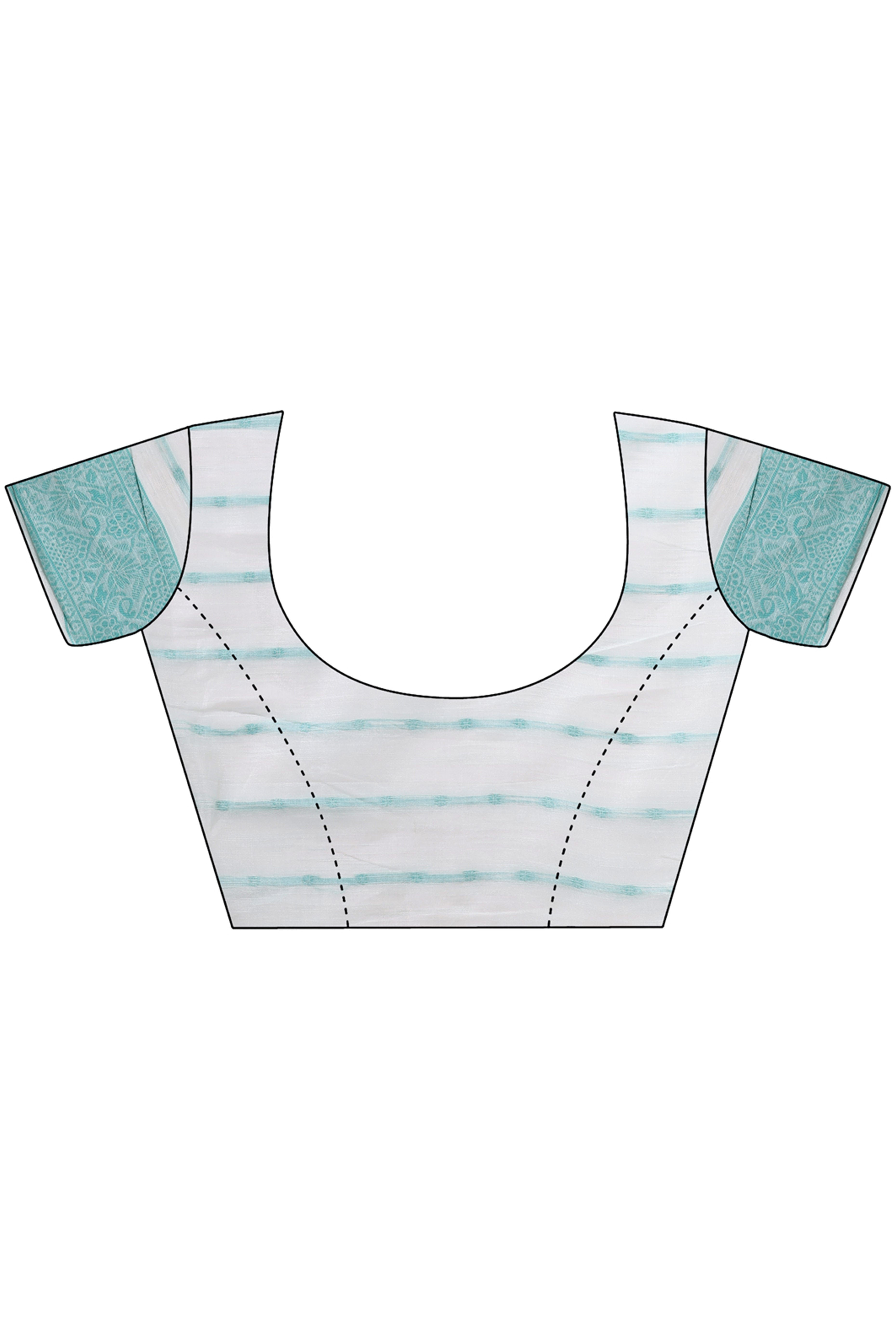 Blue Floral Zari Woven Cotton Blend Saree With Delicate Tassel Detailing