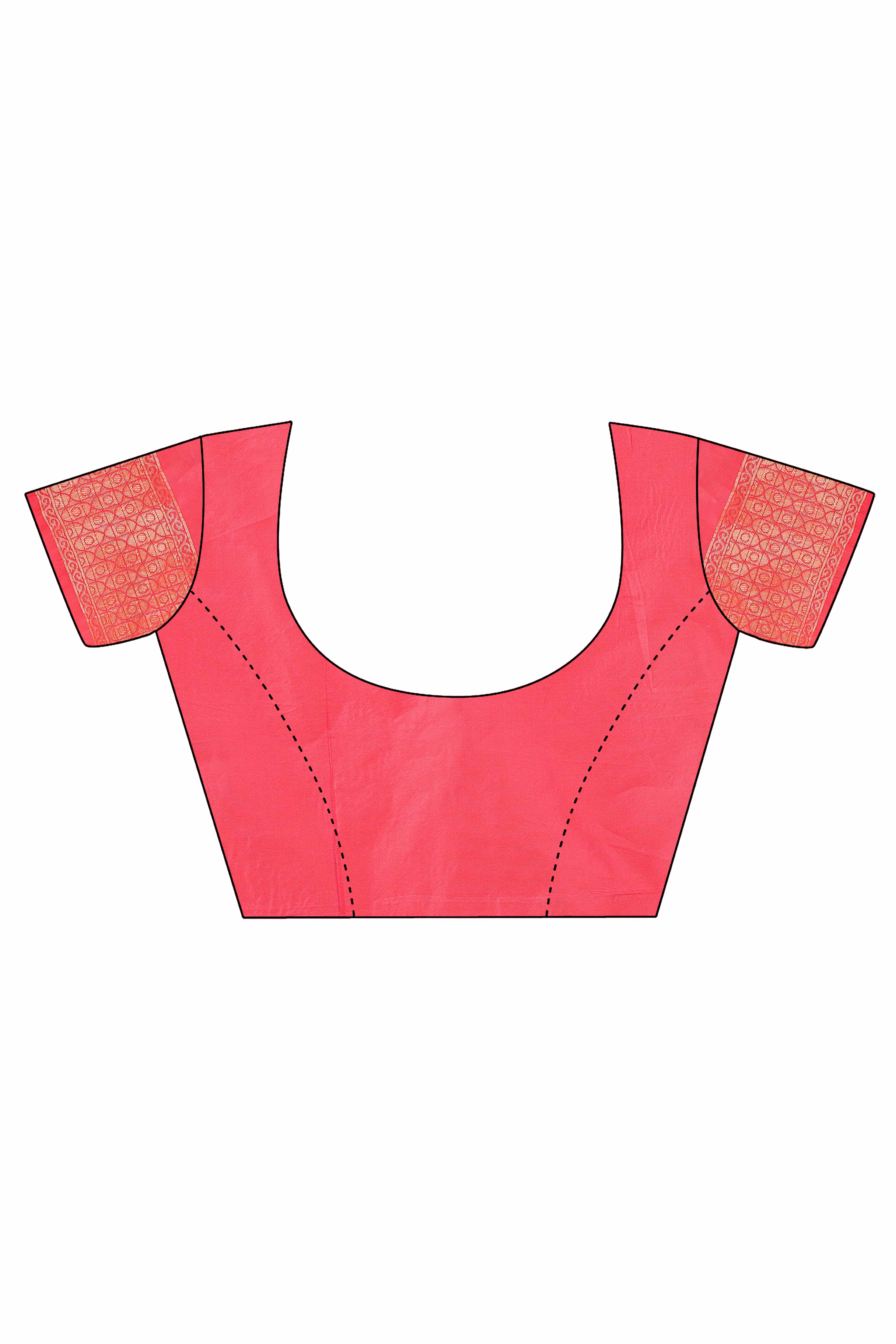 Maroon Lichi Banarasi Silk Saree With Floral Zari Work & Tassel Border