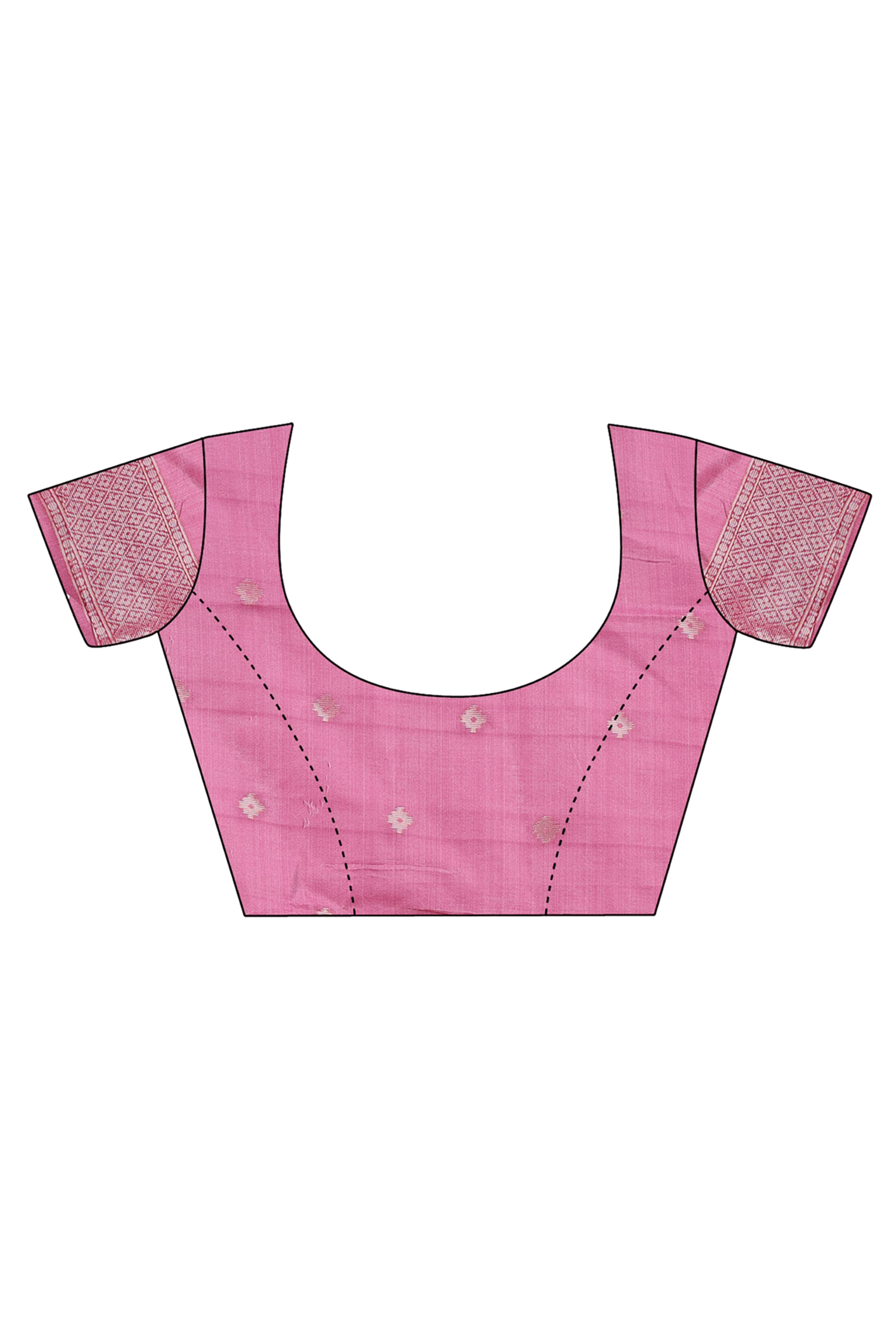 Elegant Zari Woven Pink Linen Cotton Saree With Graceful Tassel Pallu