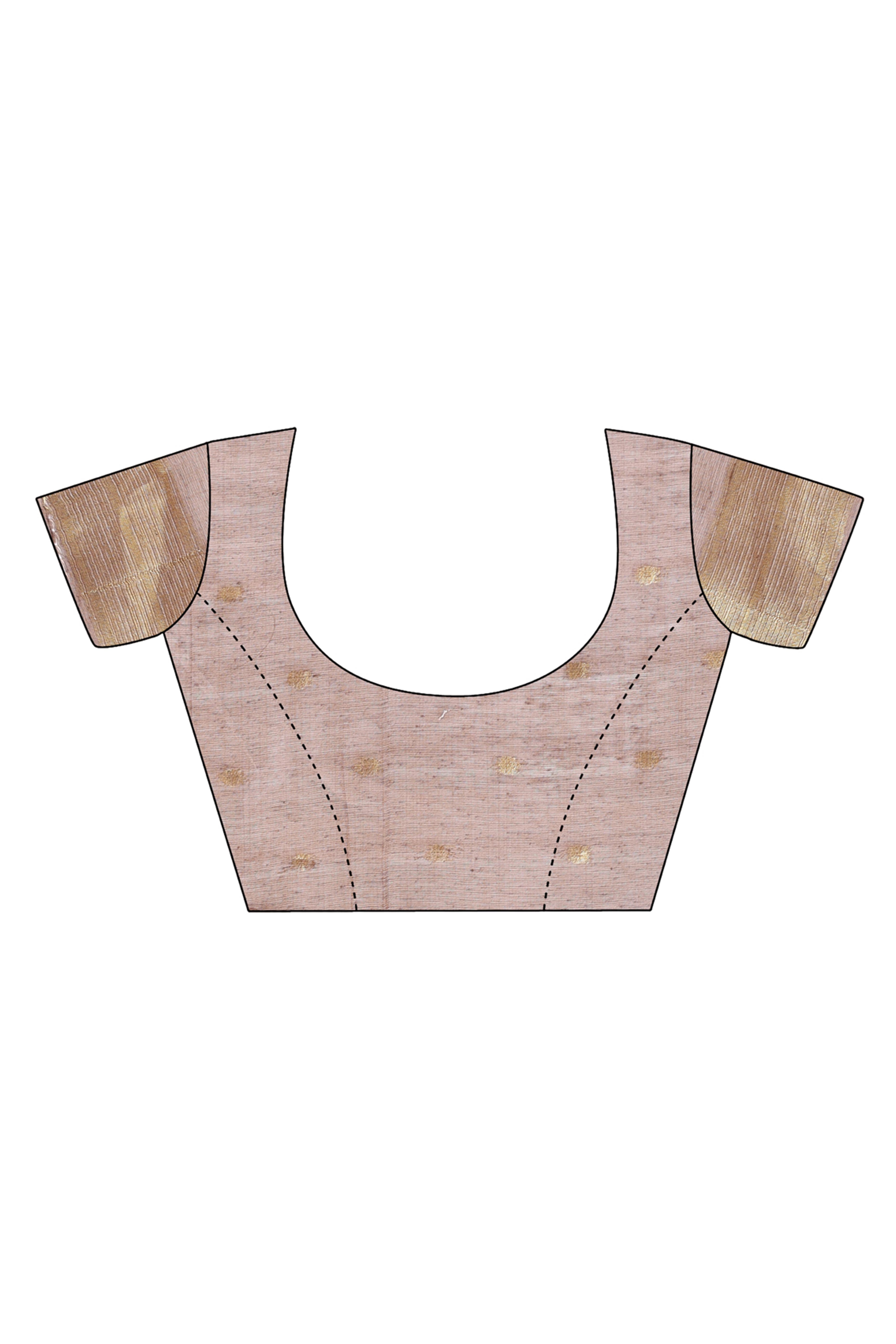 Sophisticated Brown Traditional Ikkat Style Zari Weaving Cotton Blend Saree Adorned with Elegant Tassels