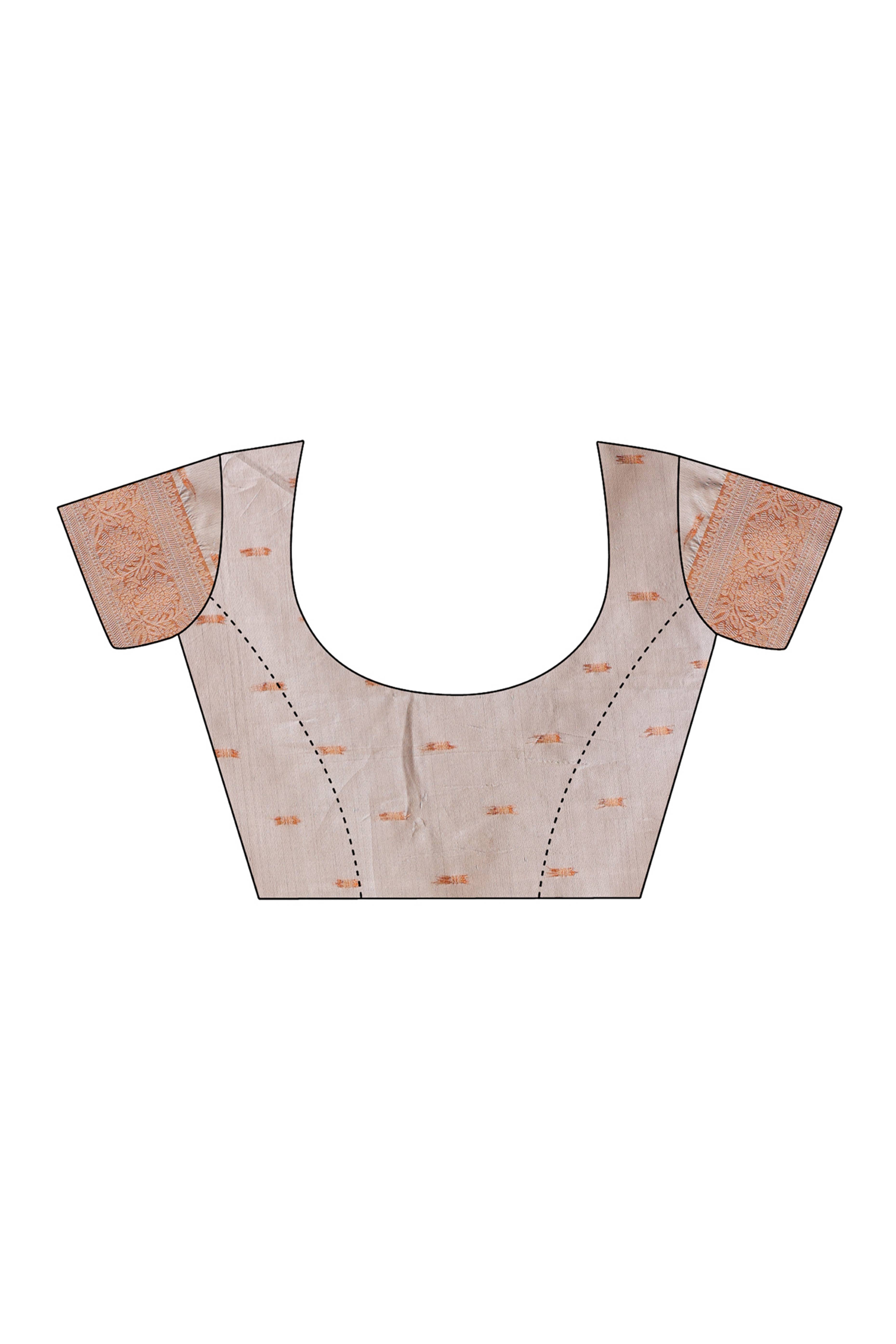 Blue Lichi Cotton Silk Saree With Intricate Zari Weaving In Floral & Geometric Patterns