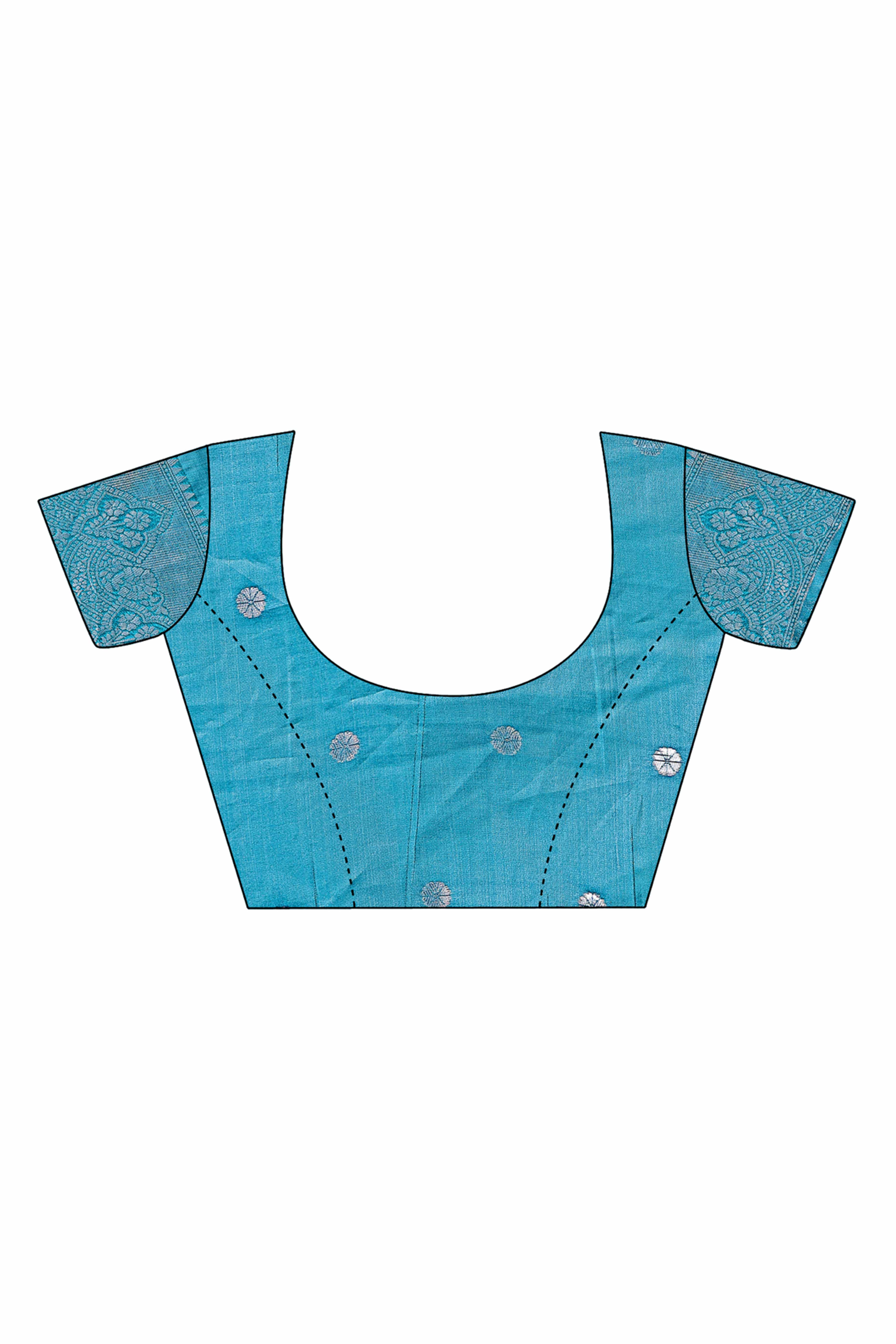 Yellow Lichi Silk Blend Saree With Exquisite Floral Weaving & Graceful Tassel Details