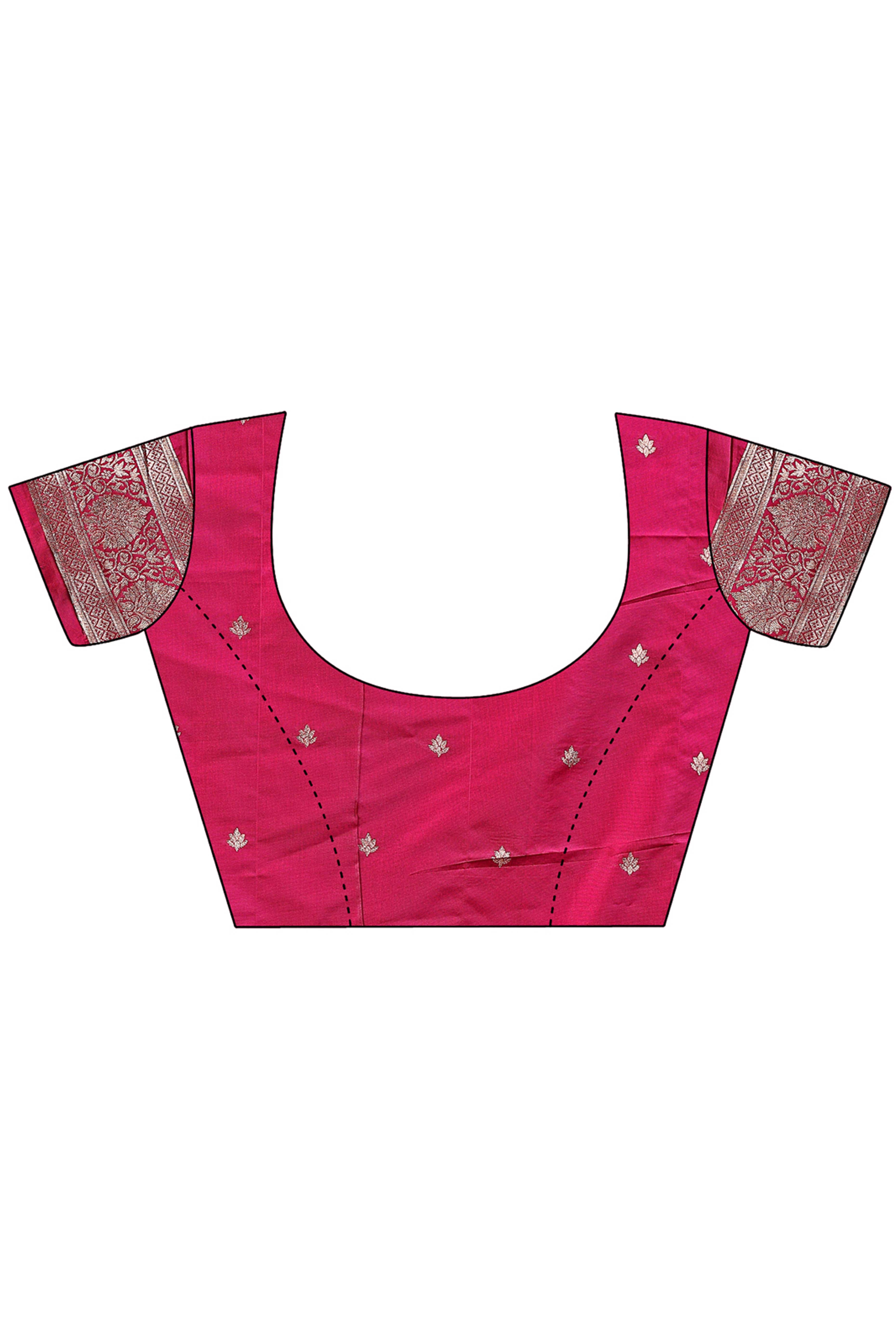 Elegant Magenta Floral Zari Woven Kanjivaram Silk Saree Crafted for Timeless Festive Glamour