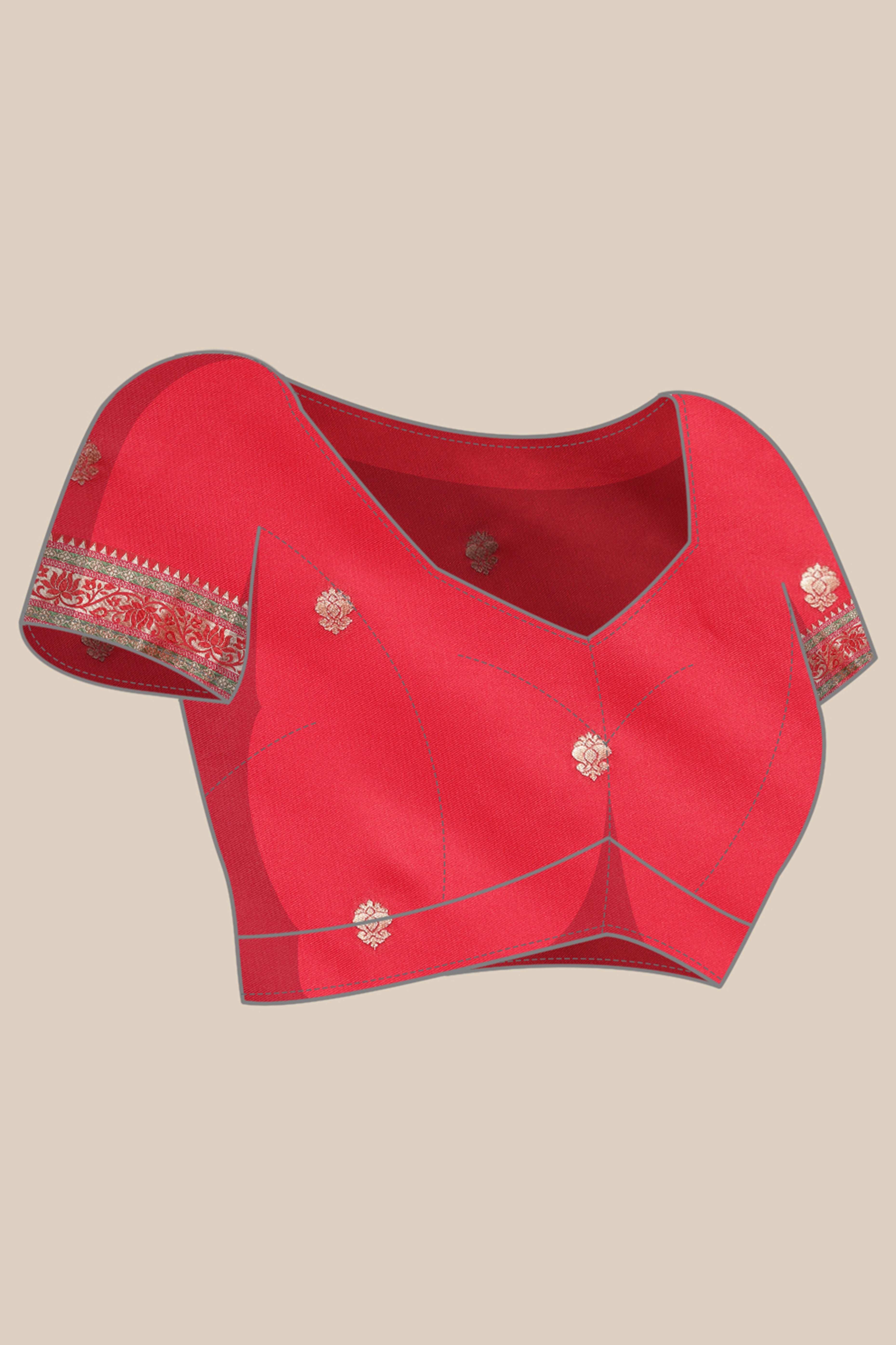 Graceful Orange Solid Saree Highlighted With Floral Zari Weaving On Silk Blend & Tassel Pallu