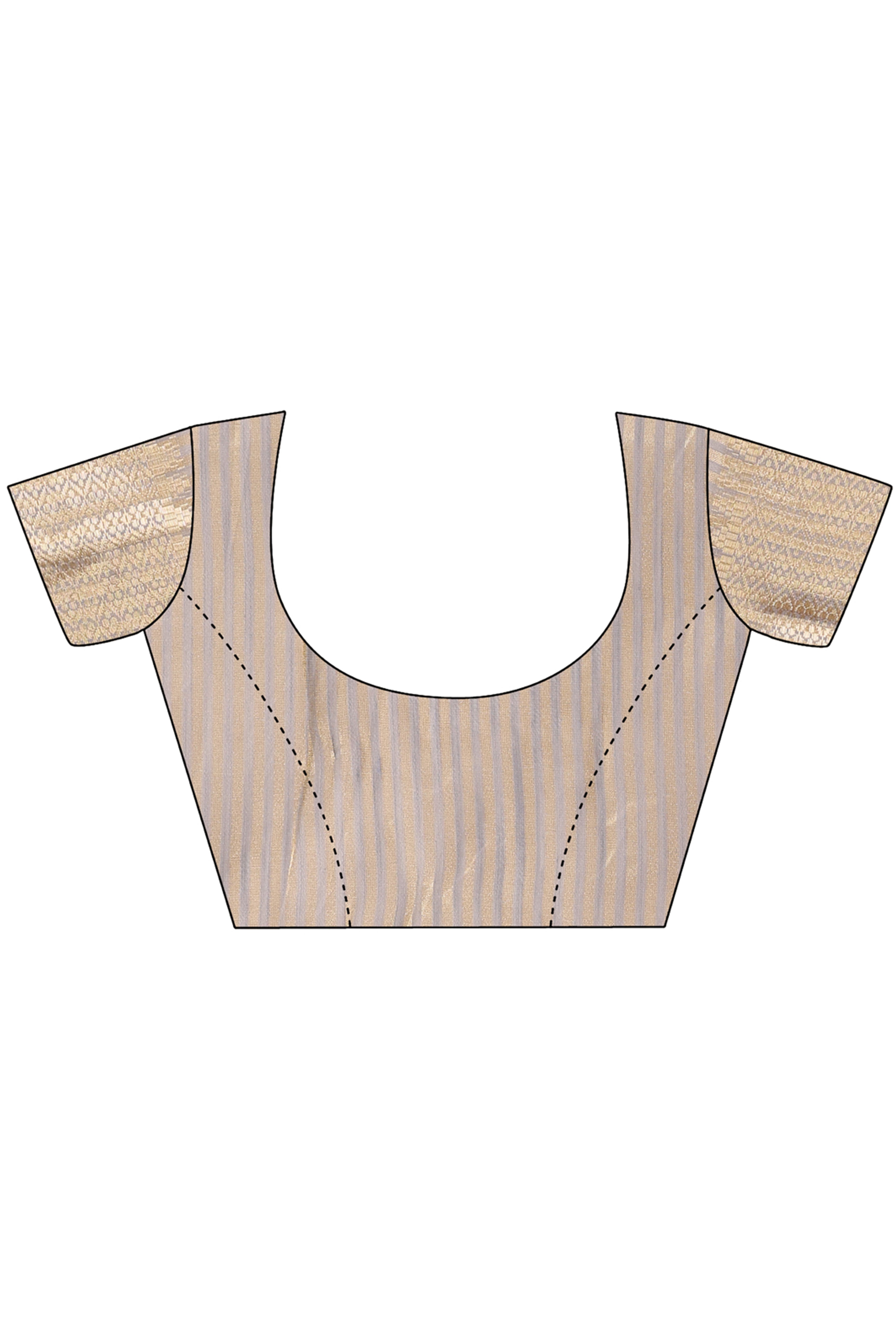 Grey Cotton Silk Saree with Solid Zari Woven Outline and Tassels