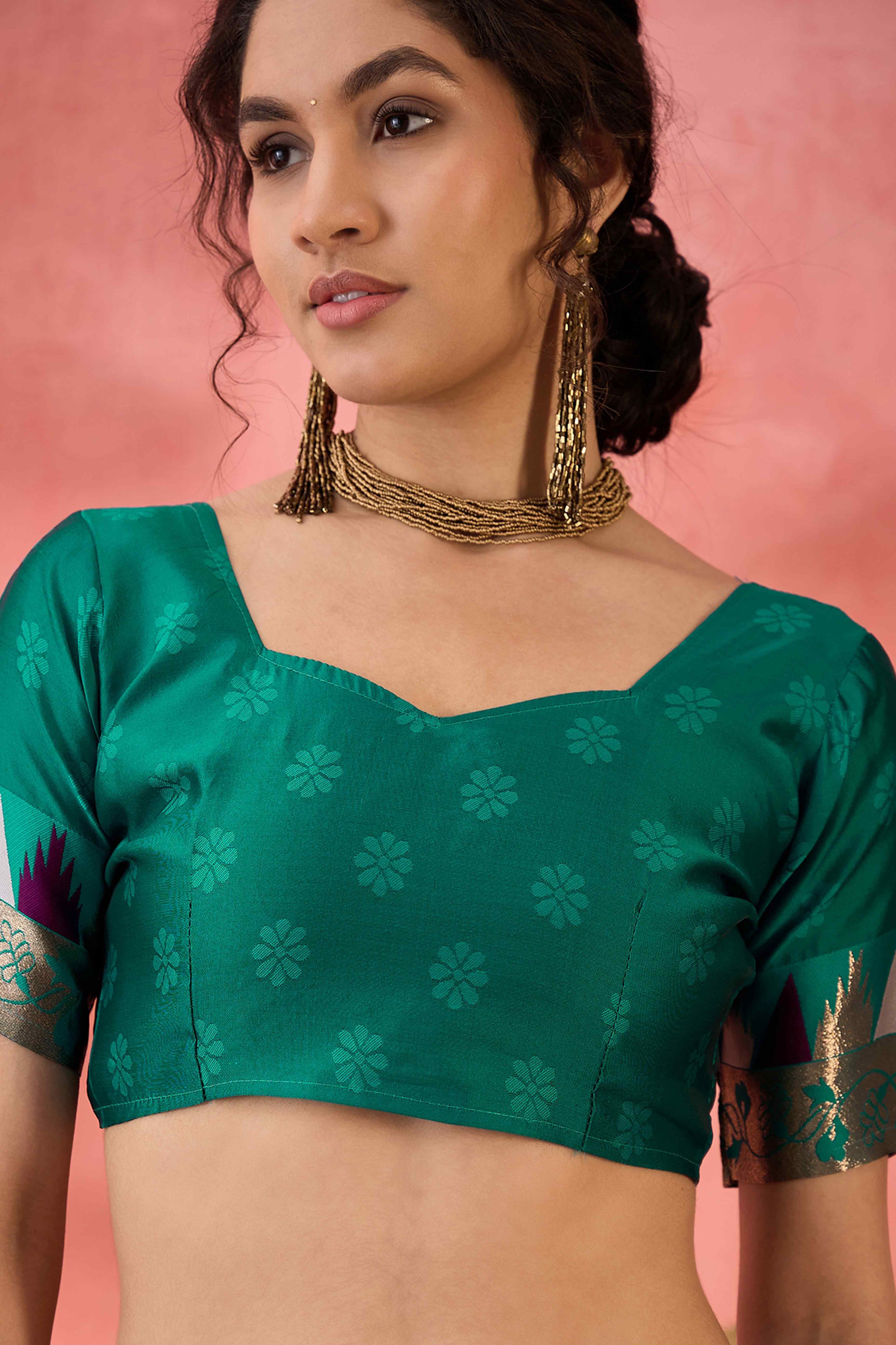 Wine Zari Woven Poly Silk Saree Enhanced With Graceful Tassel Detailing