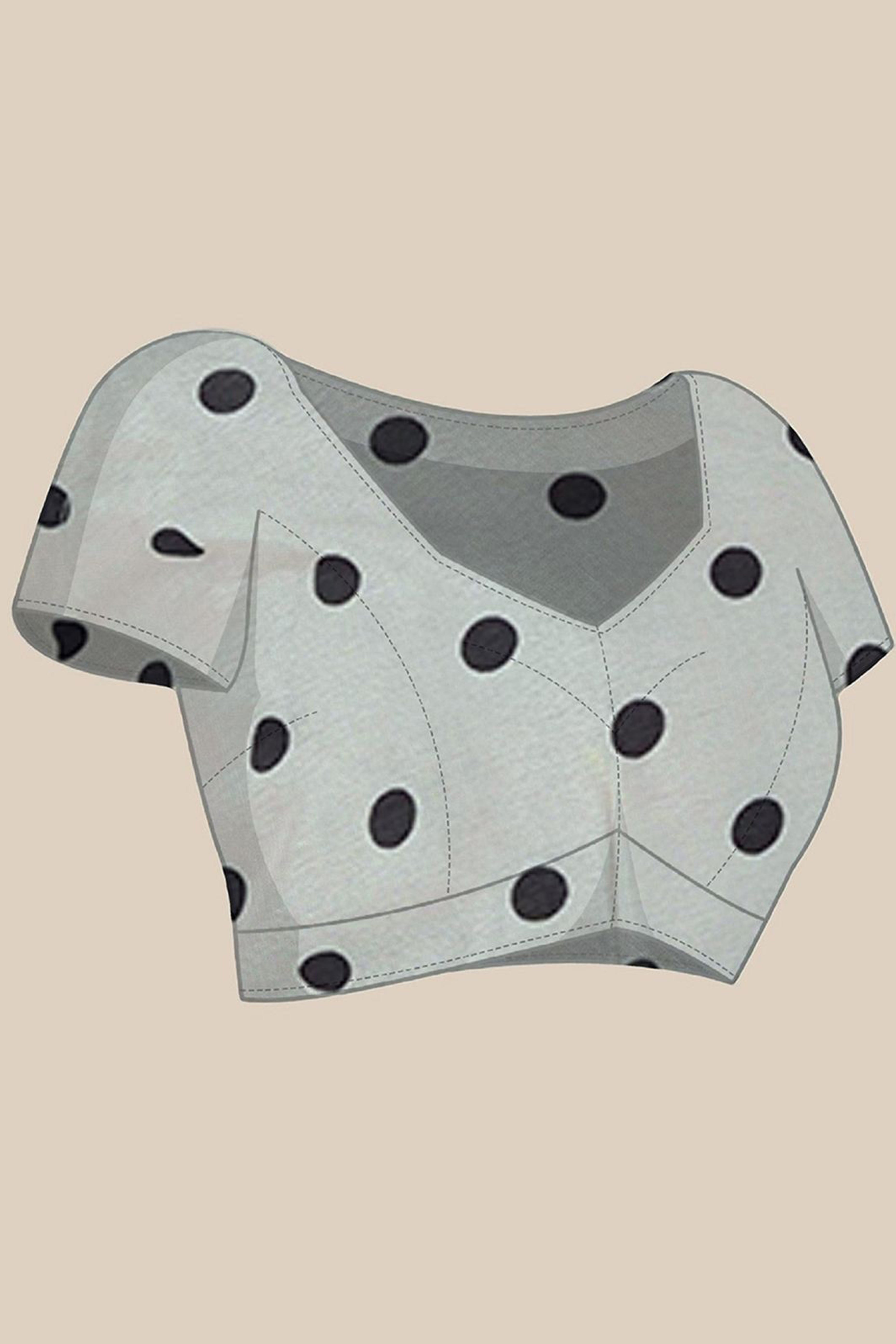 Pastel Sky Blue Floral Digital Print Georgette Saree Enhanced With A Sparkling Lace Border