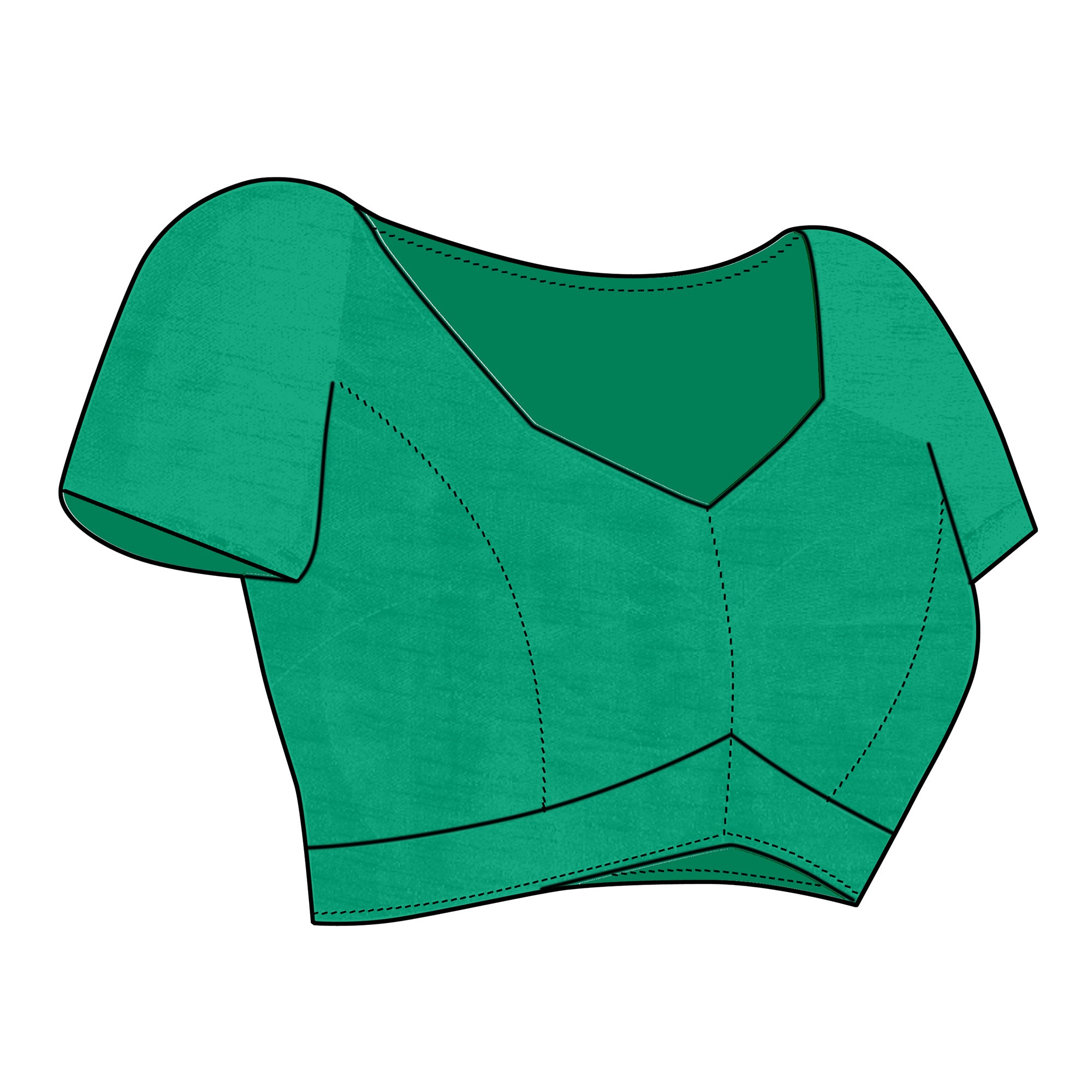 Blue Floral Printed Georgette Saree