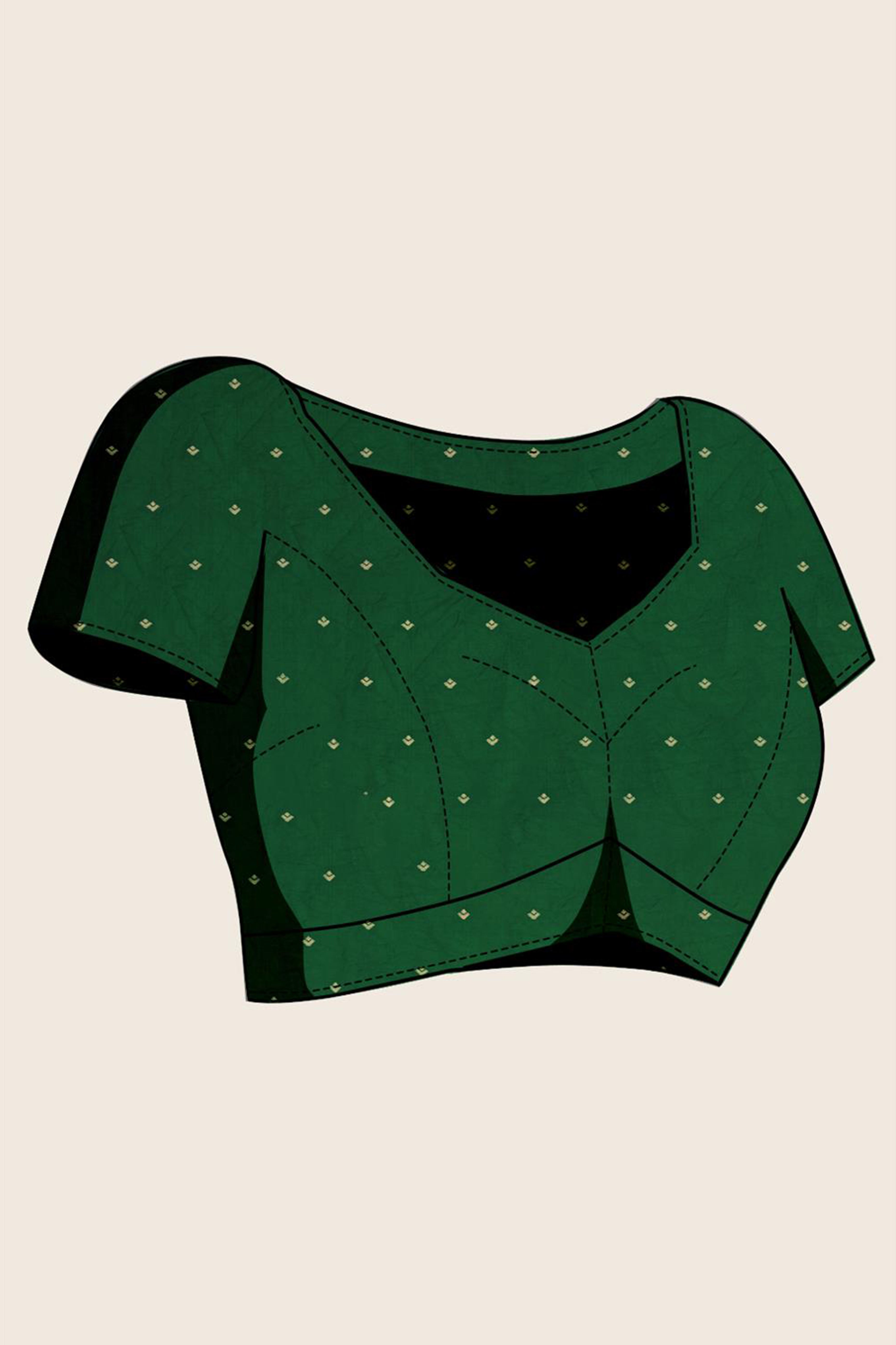 Graceful Green Dola Silk Saree With Intricate Zari Weaving & Sparkling Swarovski Accents