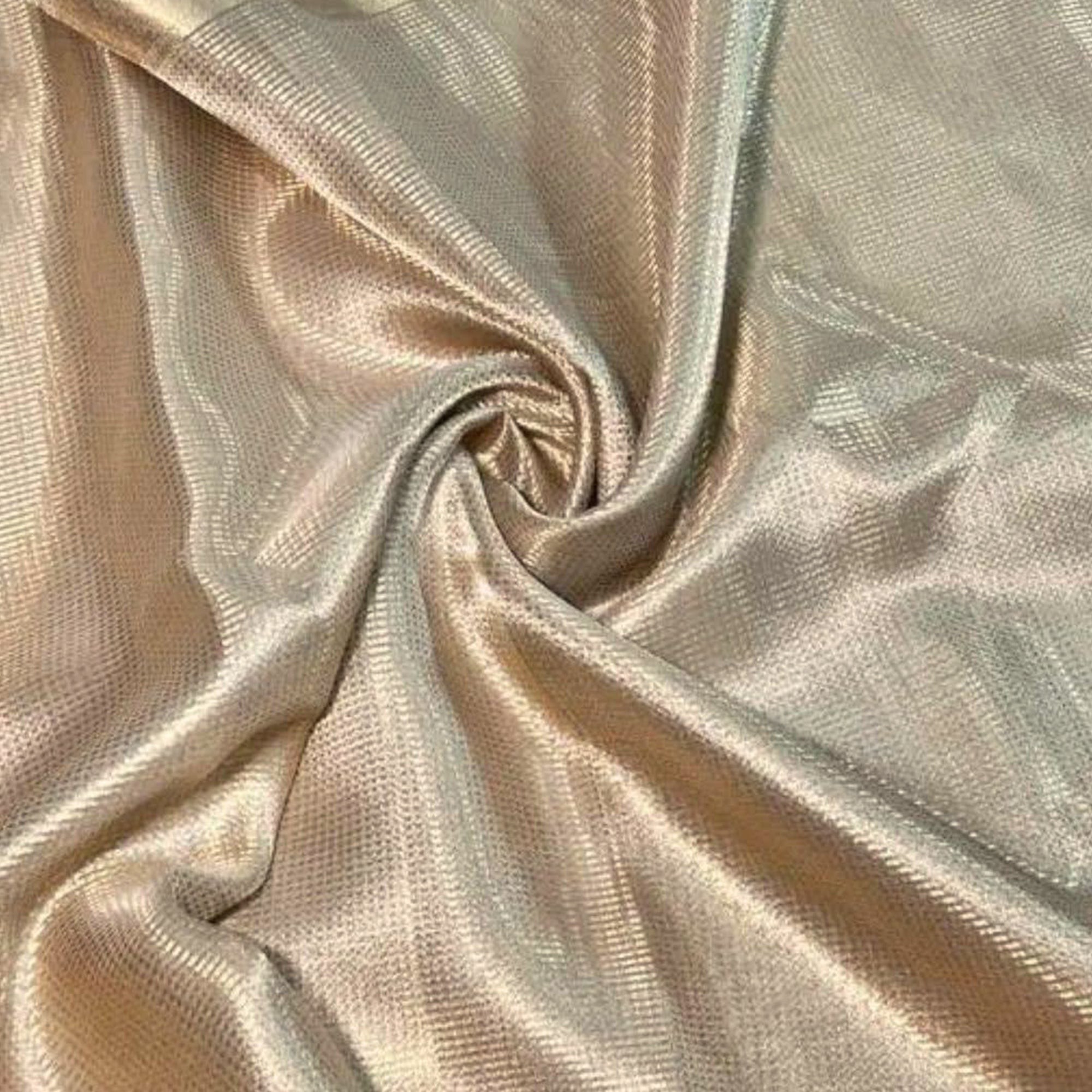 Gold Designer Handloom Tissue Silk Saree Adorned with Banarasi-Style Detailing