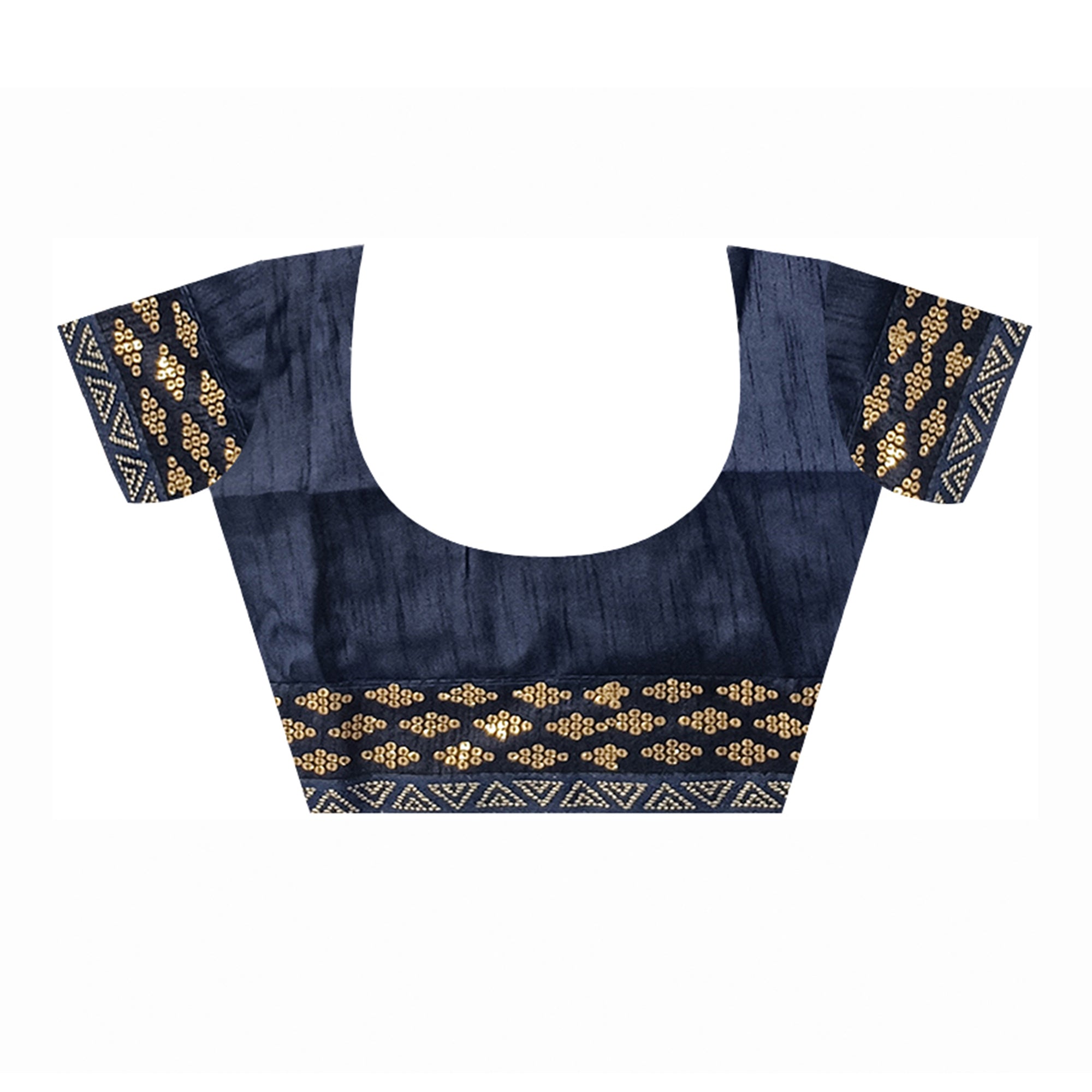 Blue Foil Printed Georgette Saree