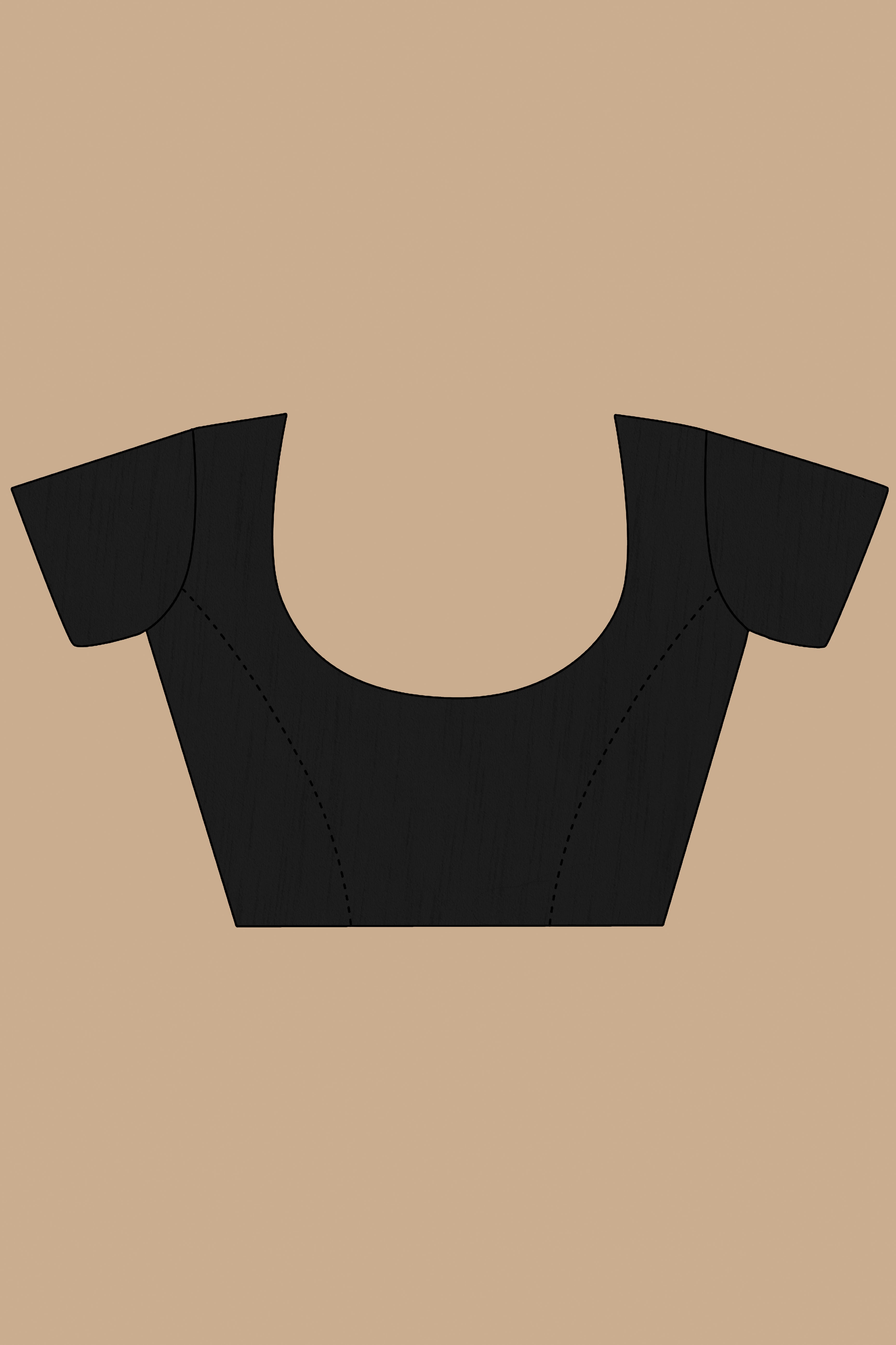 Black Net Saree with All Over Floral Heavy Embroidery