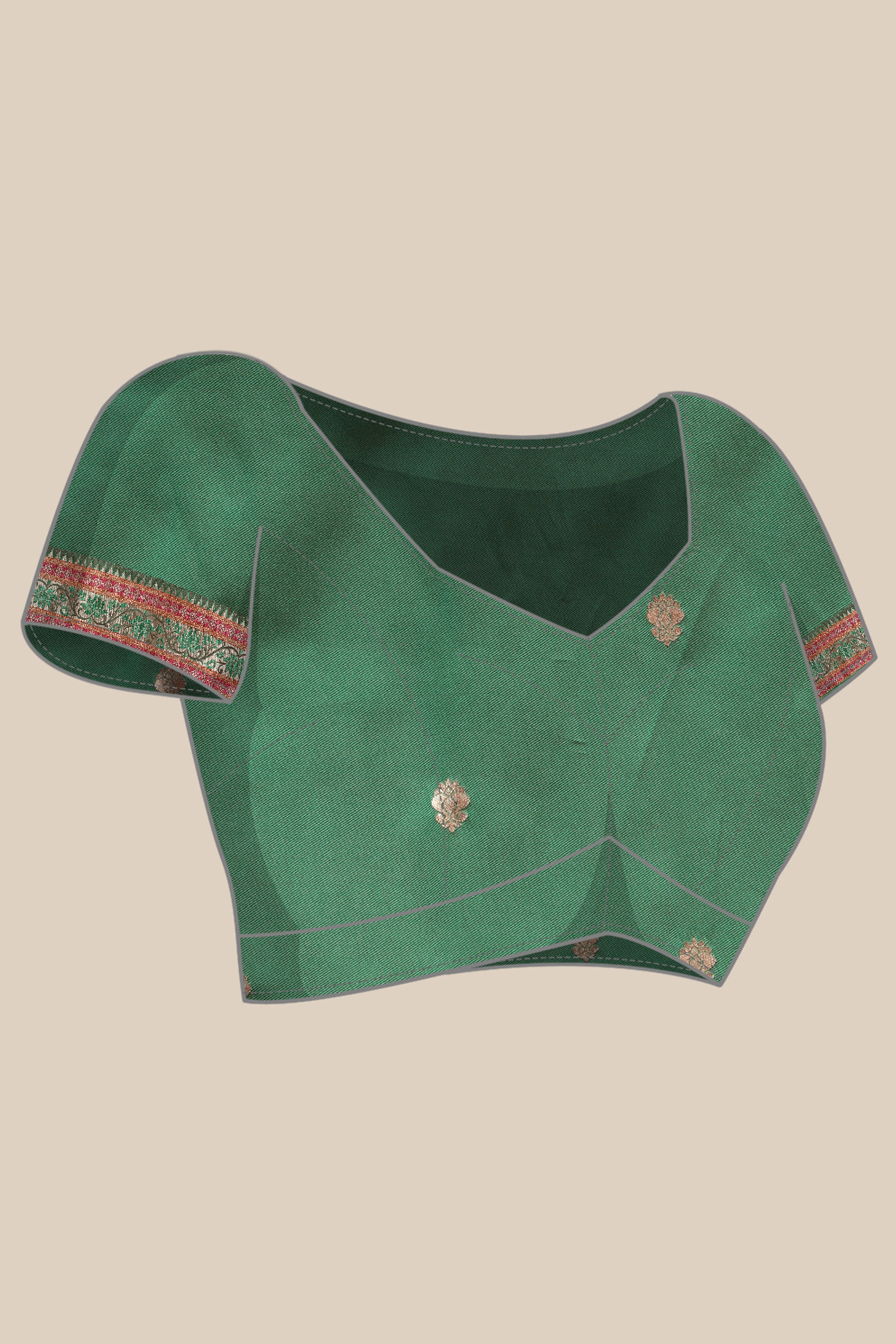 Graceful Red Solid Saree Highlighted With Floral Zari Weaving On Silk Blend & Tassel Pallu