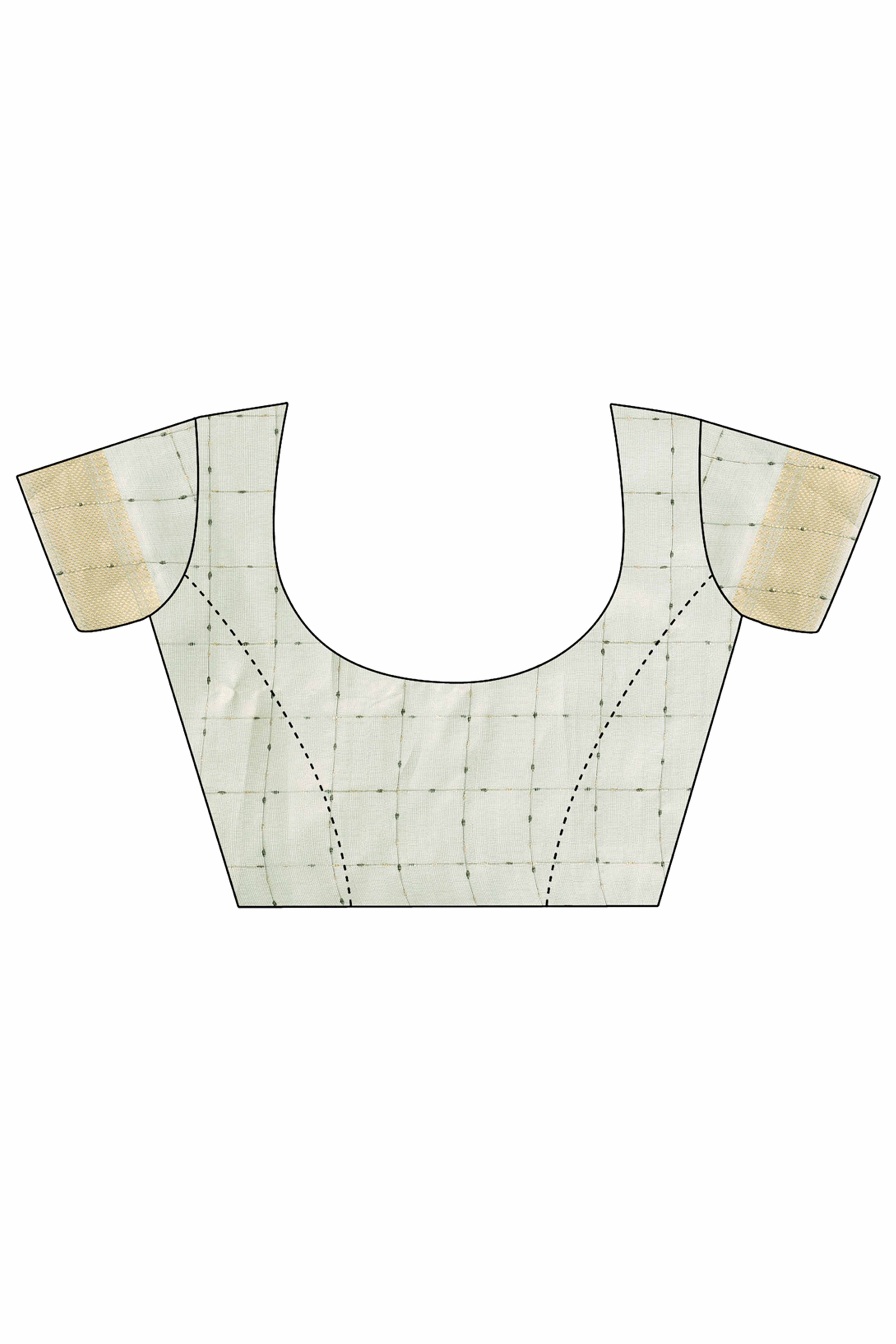 Sky Blue Lightweight Organza Saree with Rich Zari Checks Pattern