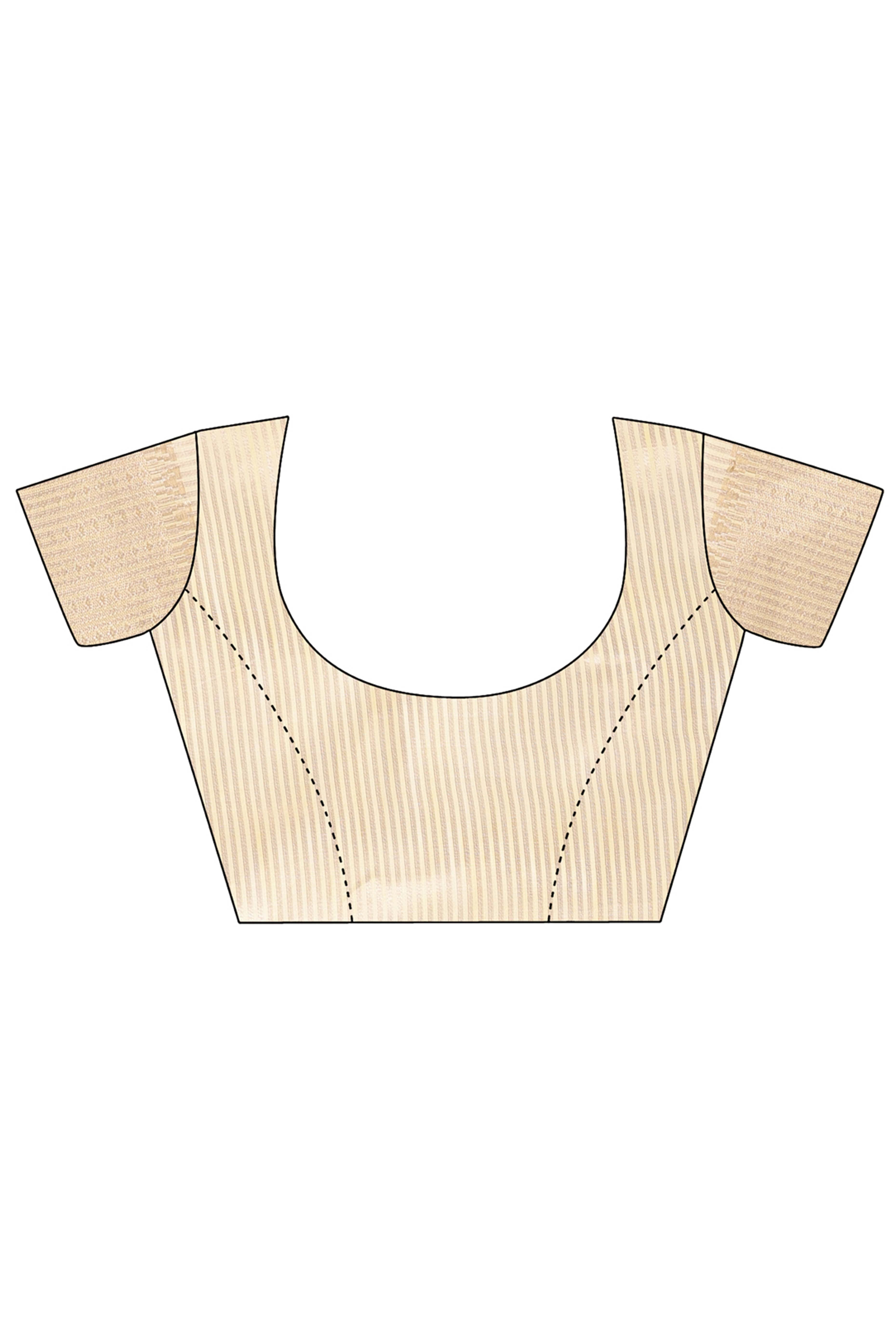 Yellow Cotton Silk Saree with Zari Border Weaving