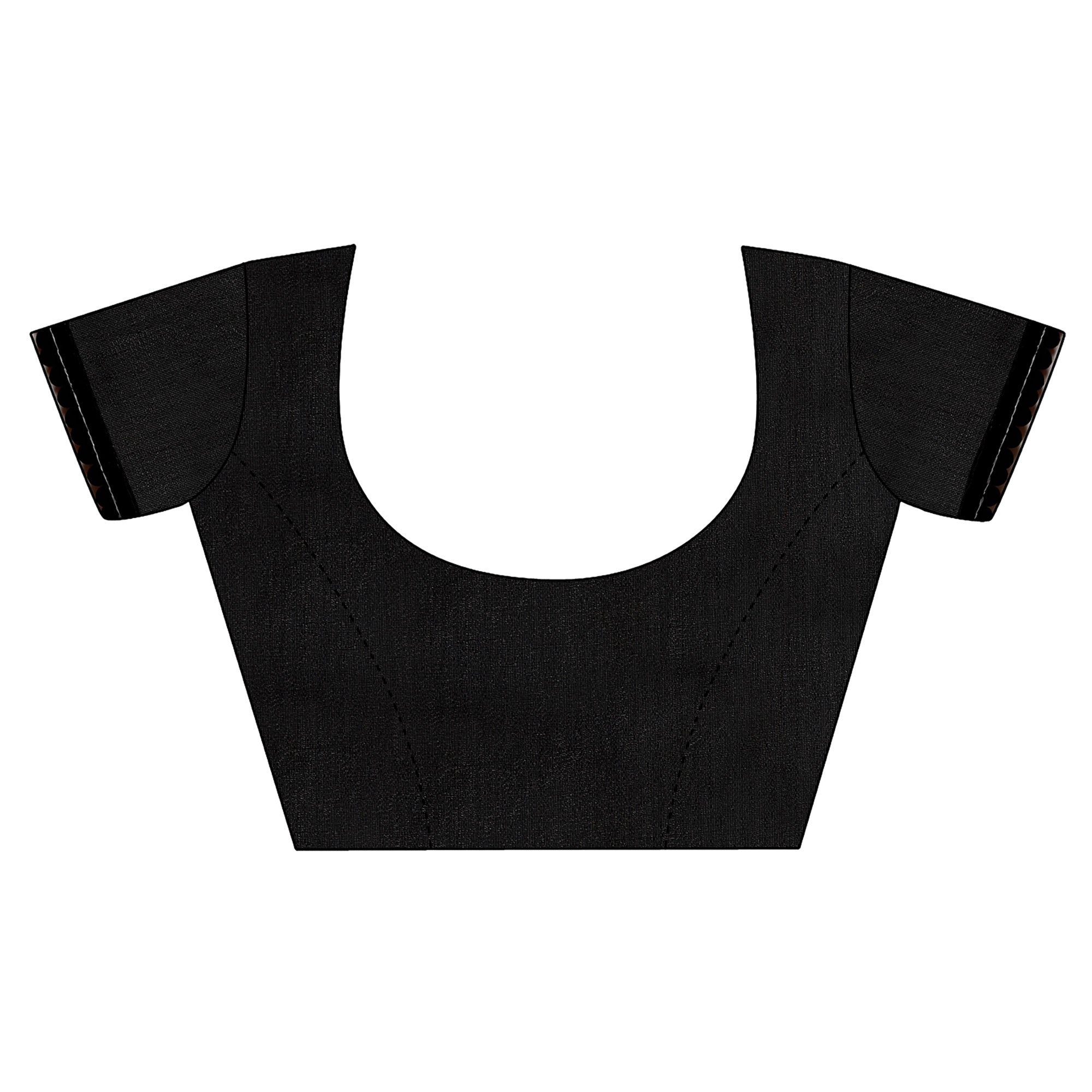 Blue Digital Printed Lycra Saree With Lace Border