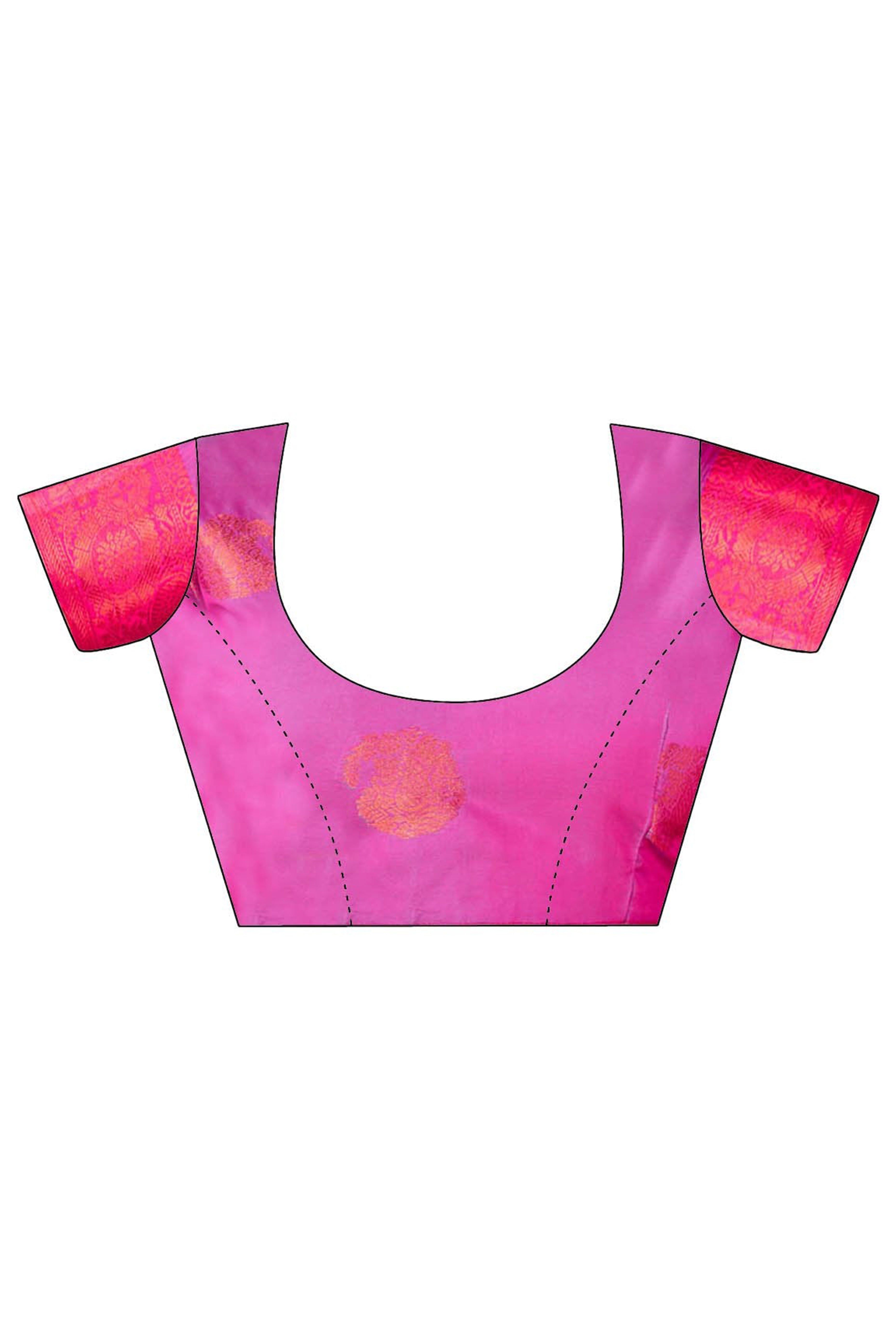 Teal Green Silk Blend Saree Adorned With Zari Woven Floral & Paisley Design