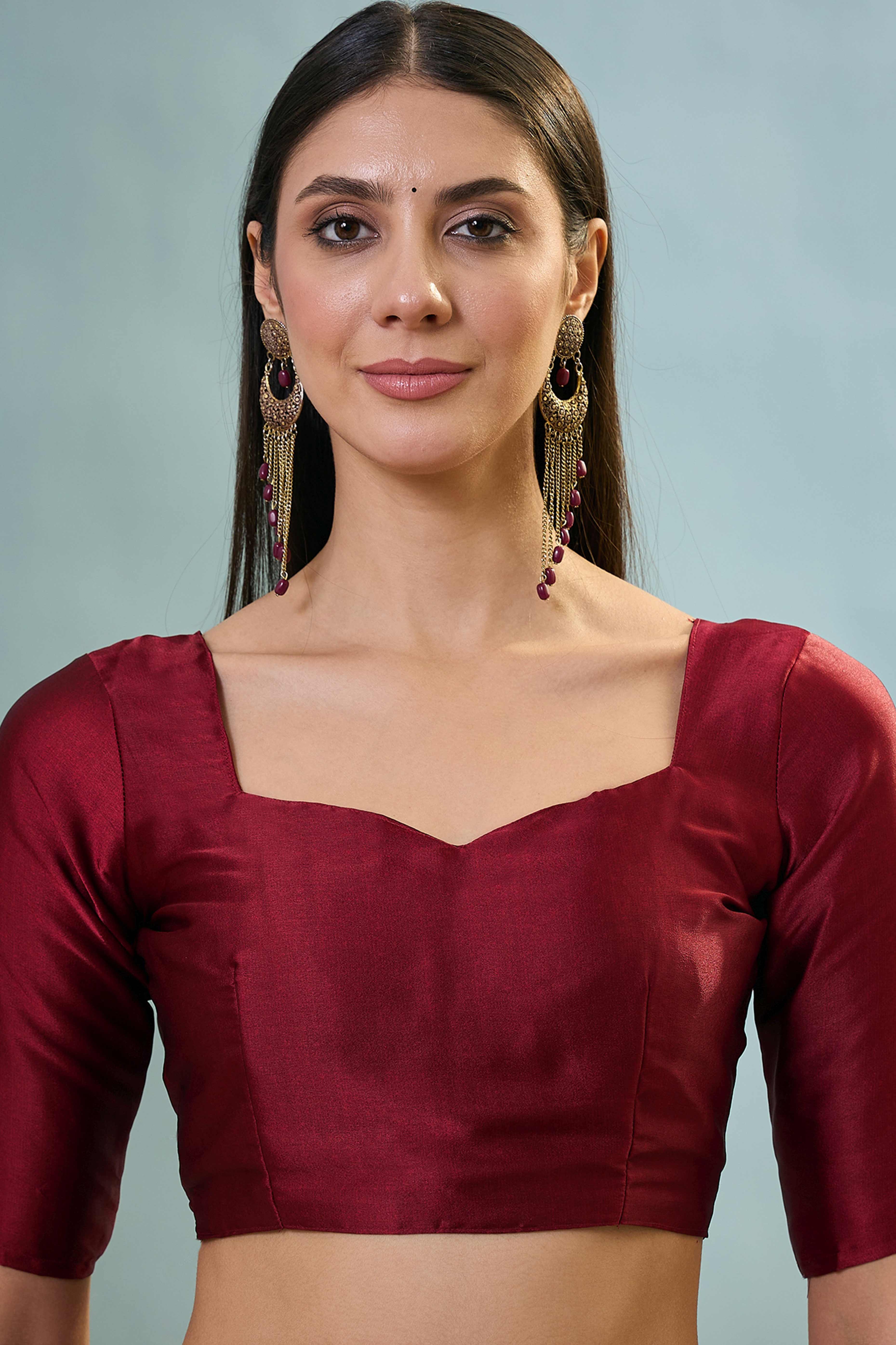 Black Ajrakh Print Satin Saree With Traditional Charm