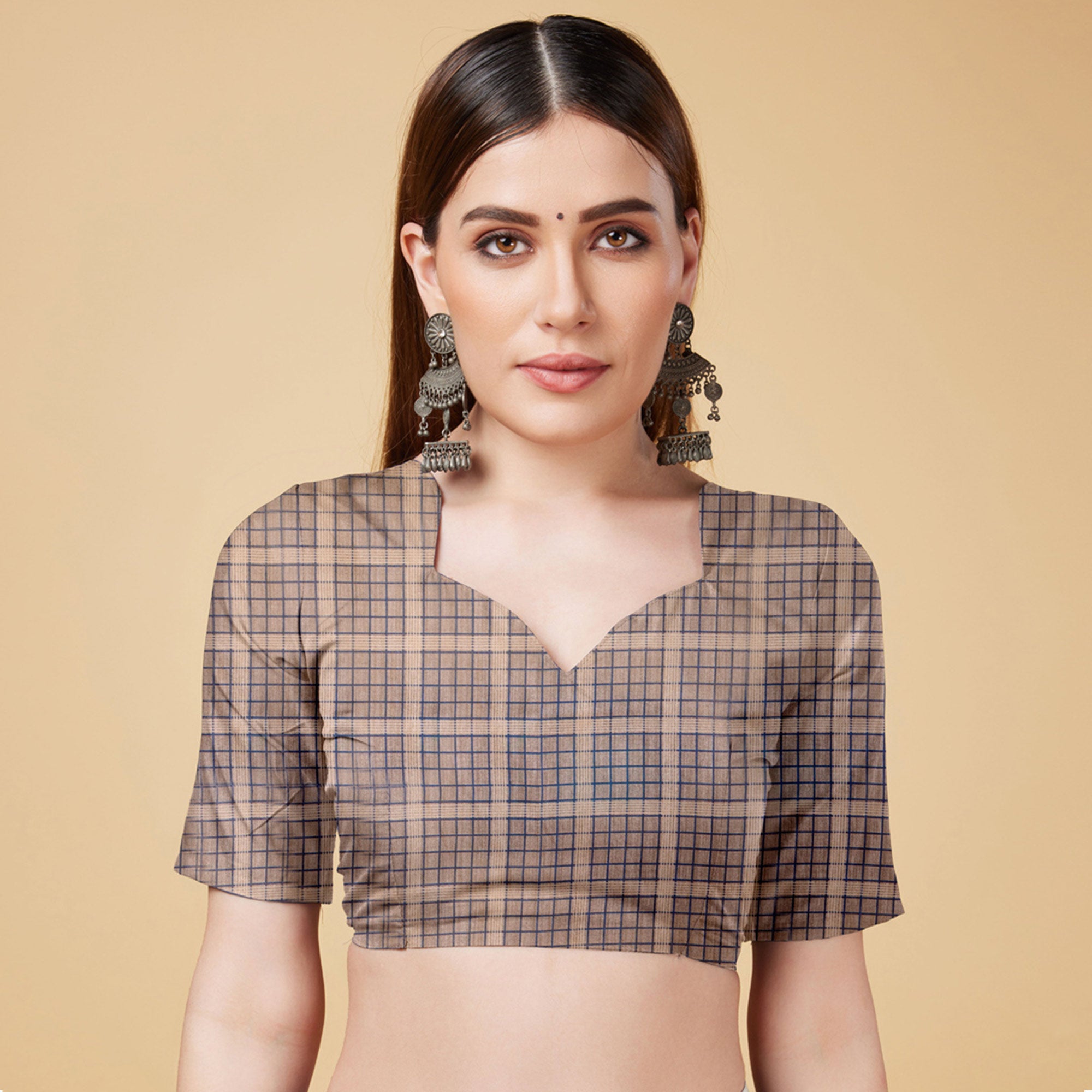 Blue Digital Printed Cotton Silk Saree With Tassels