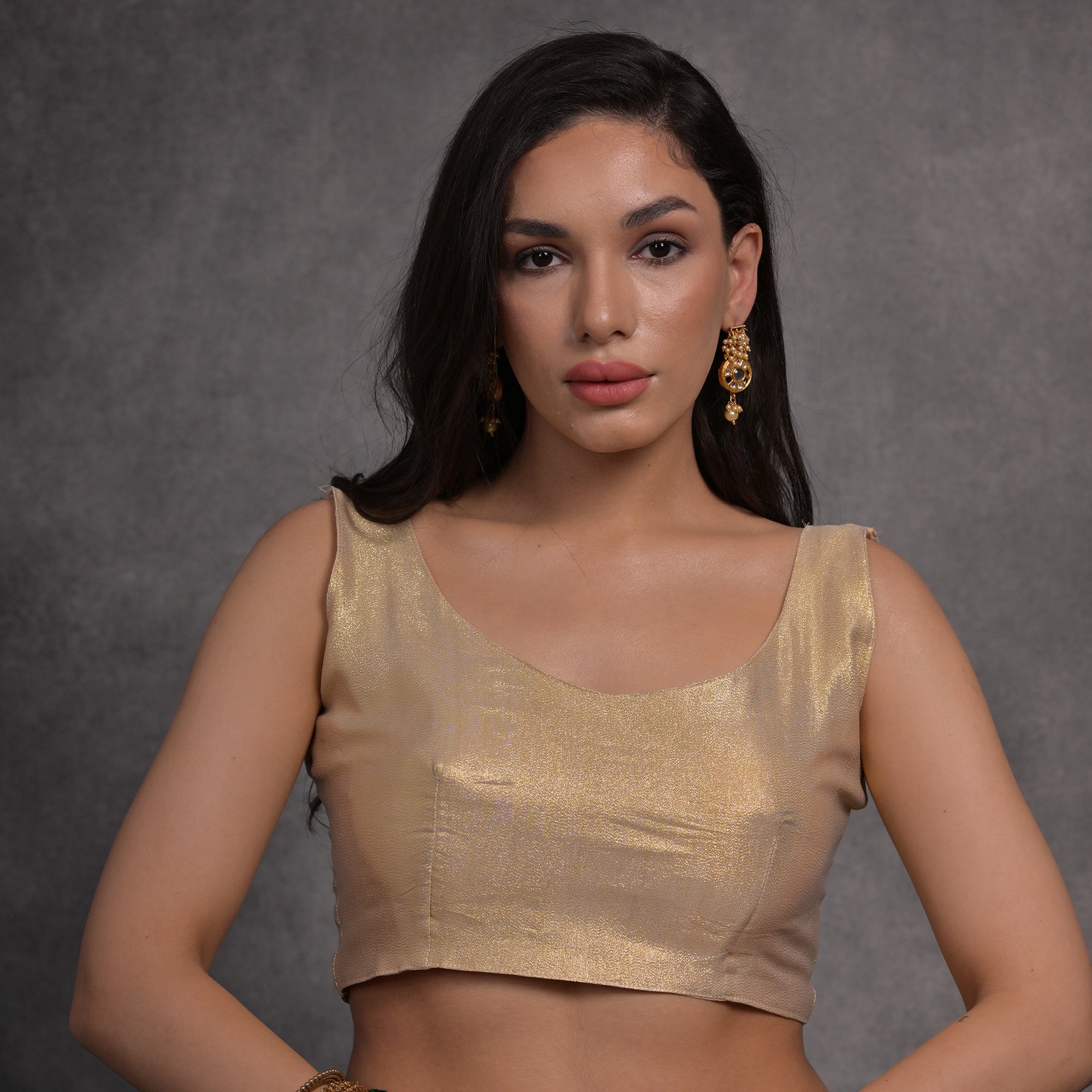 Purple Printed With Mirror Work Georgette Saree