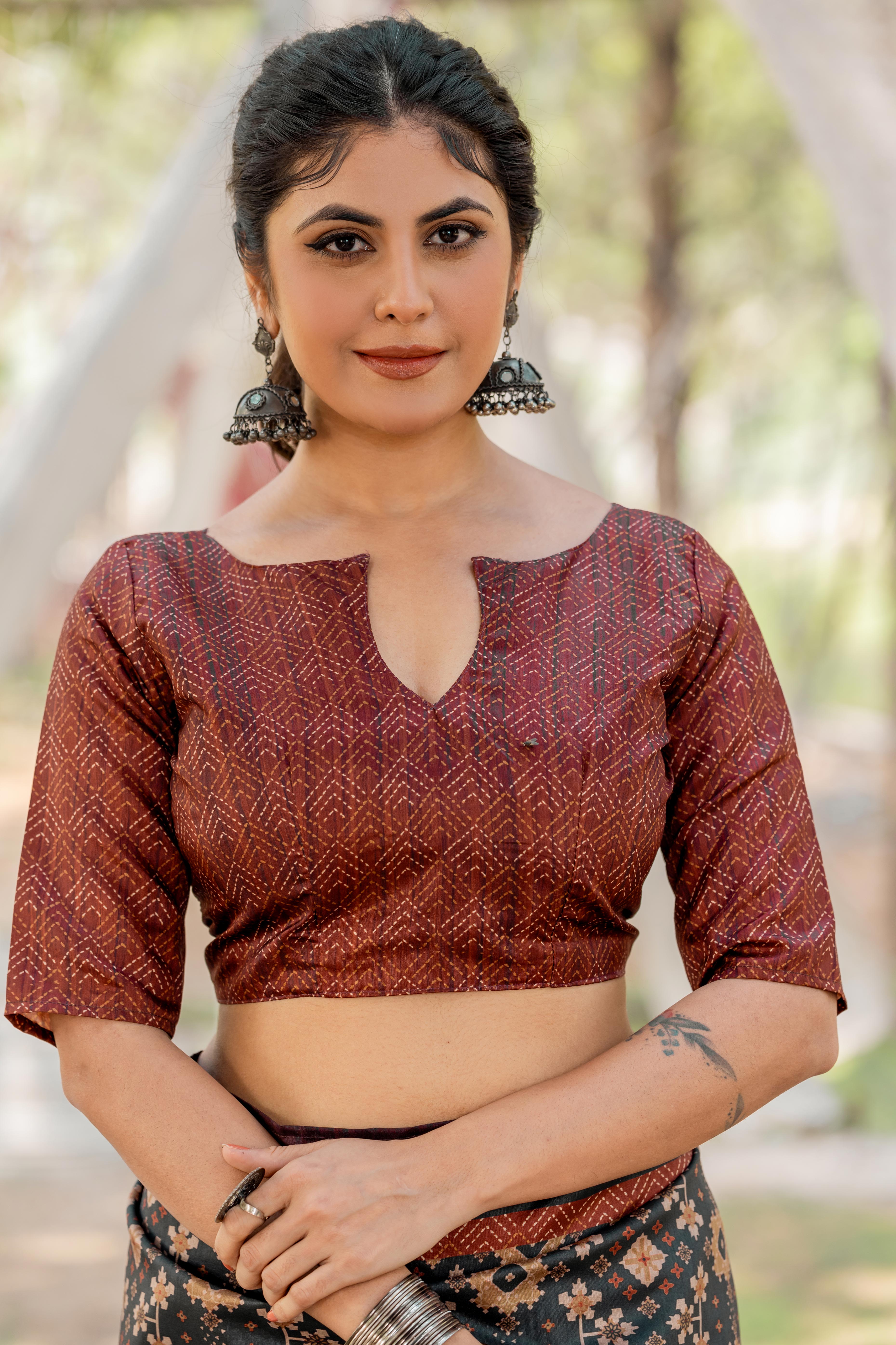 Black Kozi Cotton Silk Saree With Digital Prints and Soft Tassel Edging