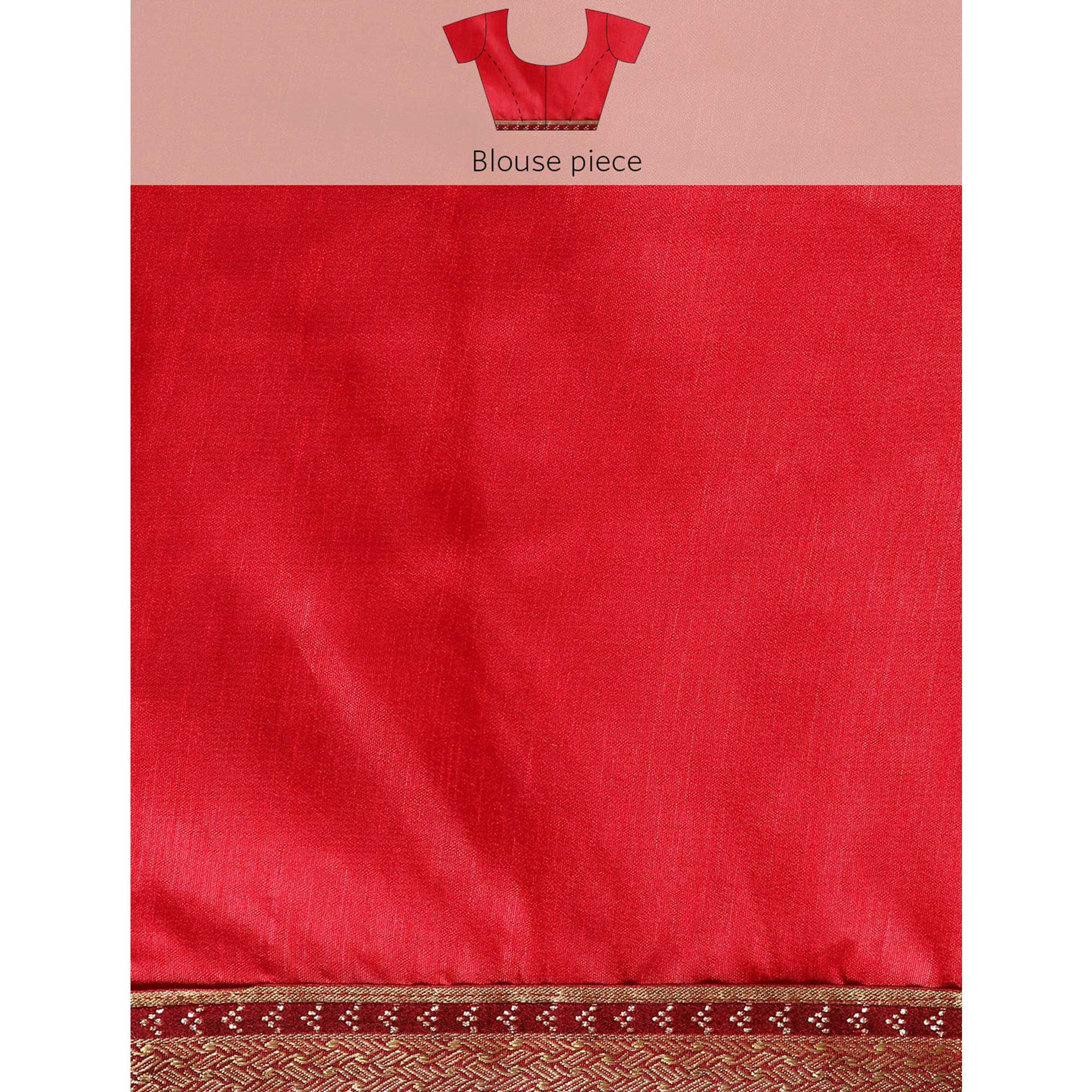 Maroon Bandhani Foil Printed Vichitra Silk Saree