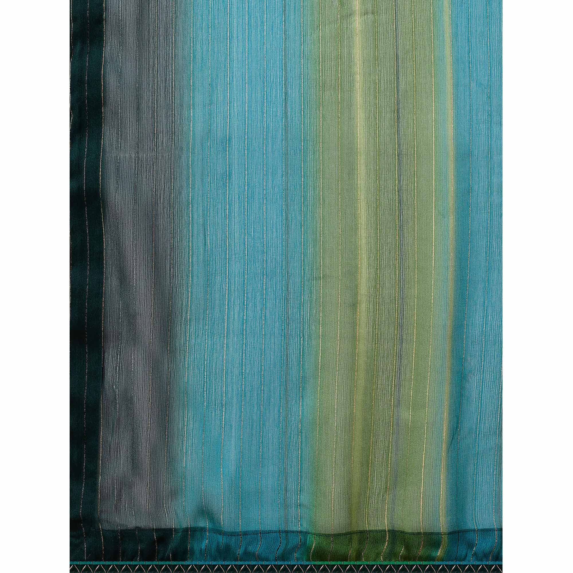 Multicolour Woven Chiffon Saree
