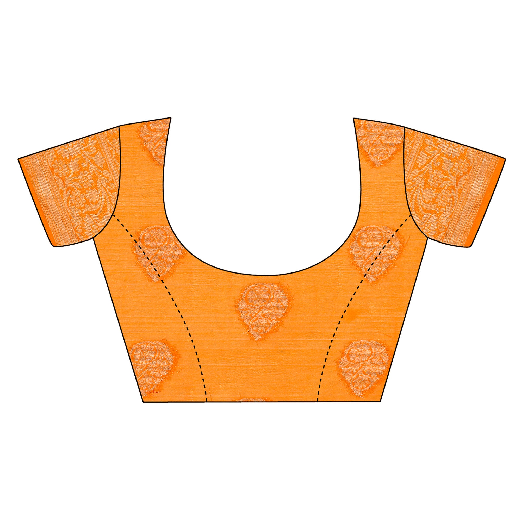 Yellow Woven Chiffon Saree With Tassels