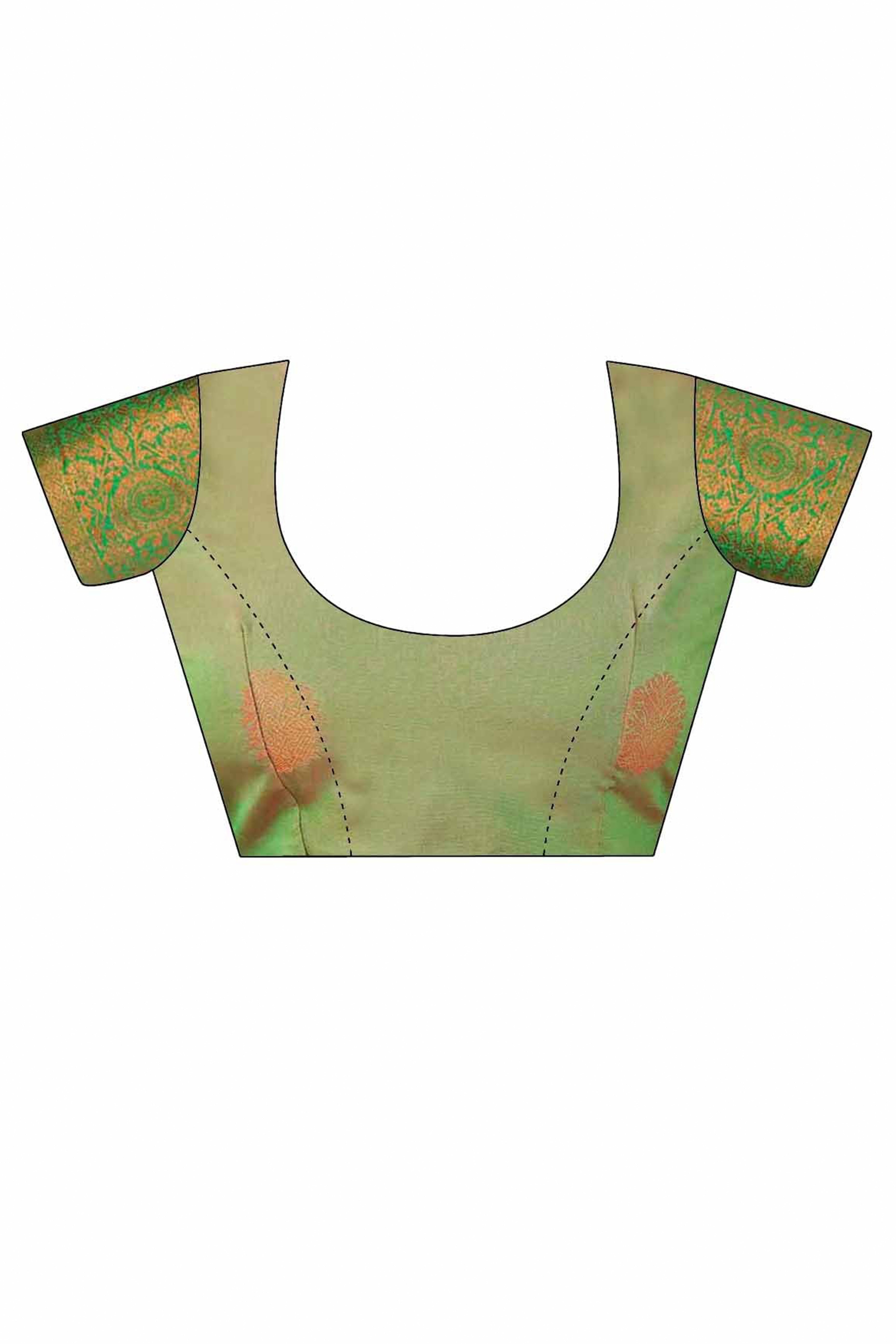 Rani Pink Silk Blend Saree Adorned With Zari Woven Floral & Paisley Design