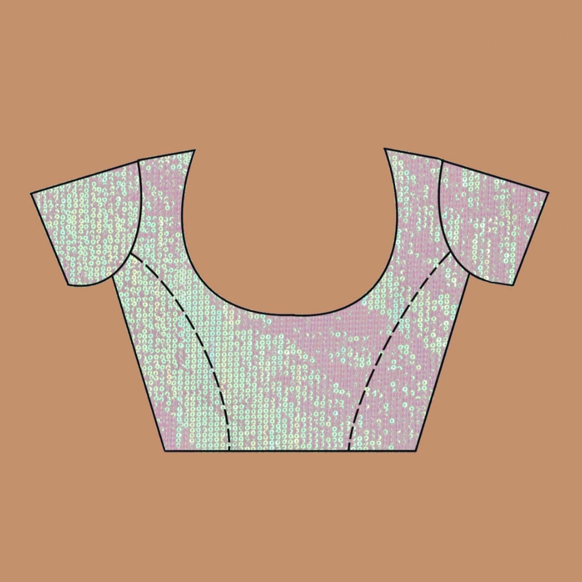 Pink Floral Printed Chinon Saree With Embroidered Border