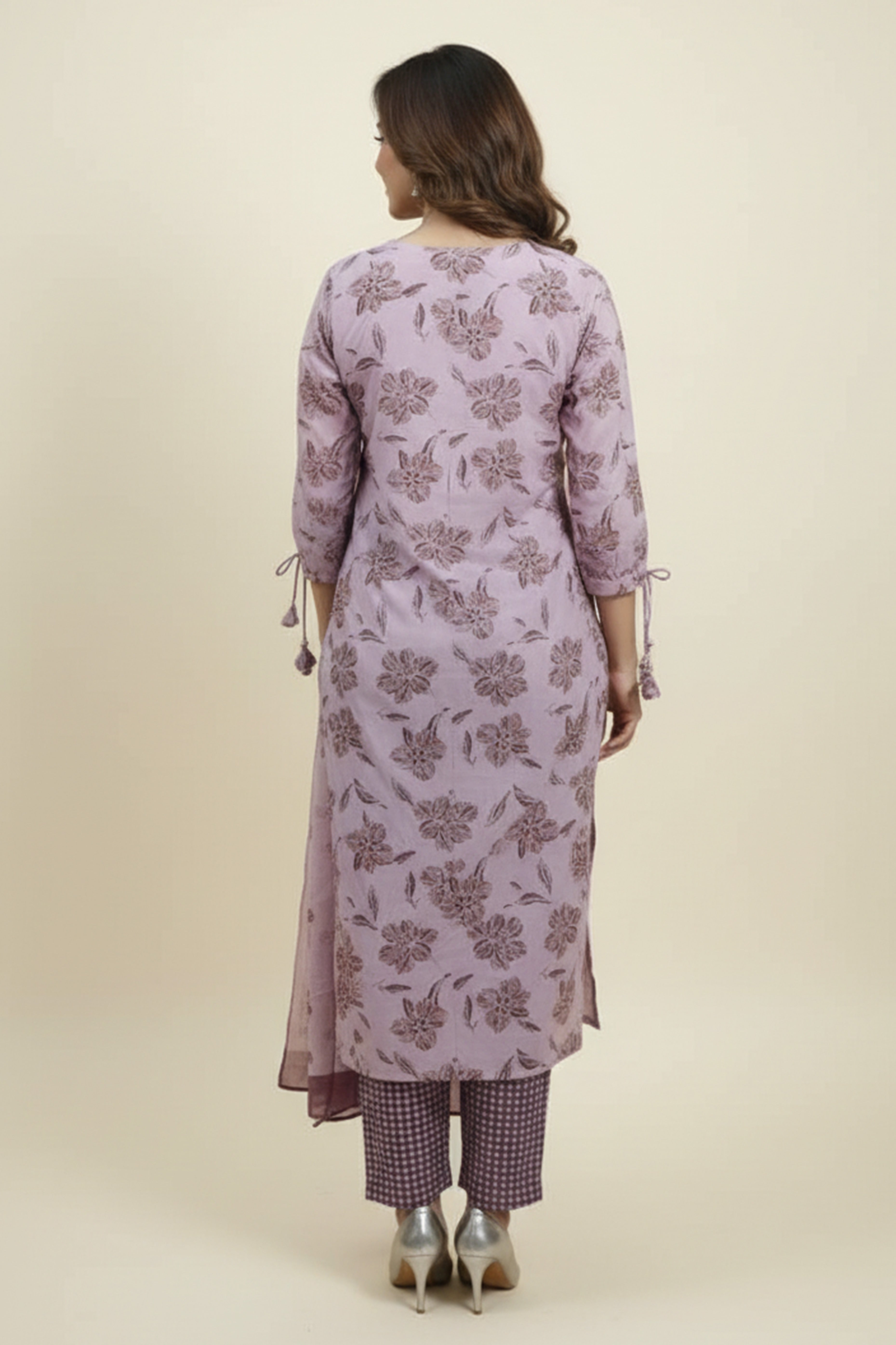 Designer Pink Floral Printed Viscose Dobby Straight Cut Salwar Suit for Special Occasion