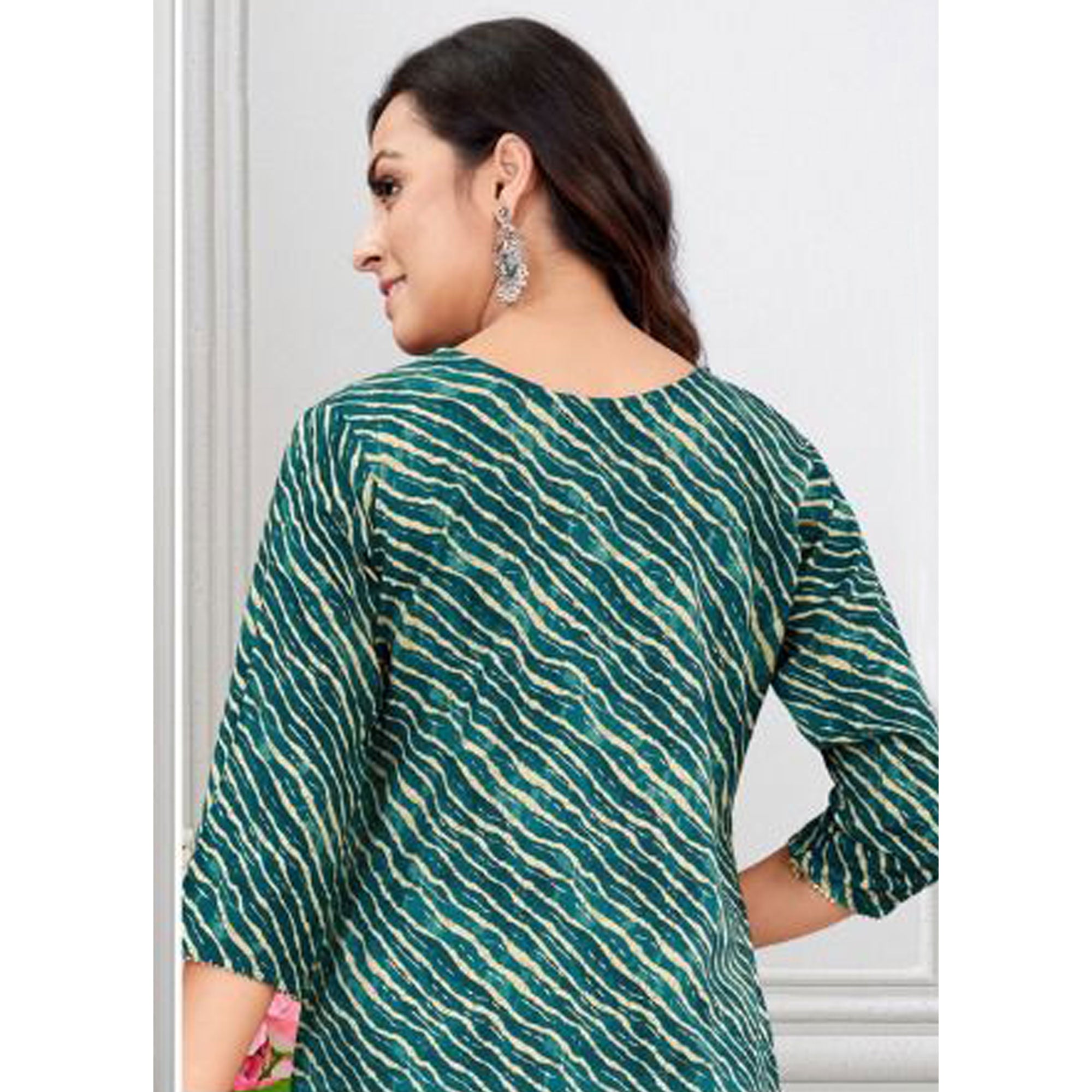 Morpich Foil Printed Rayon Kurti