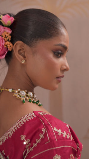 Black Zari Embroidered Georgette Saree Accented With Sequins