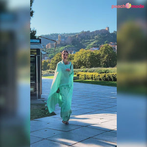 Turquoise Woven Art Silk Saree With Tassels