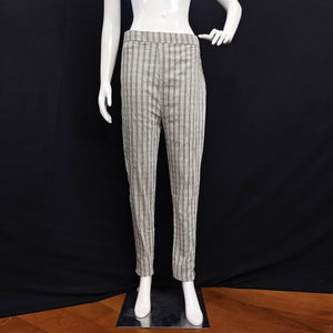 Gray Checks Printed Pure Cotton Pant