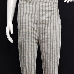 Gray Checks Printed Pure Cotton Pant