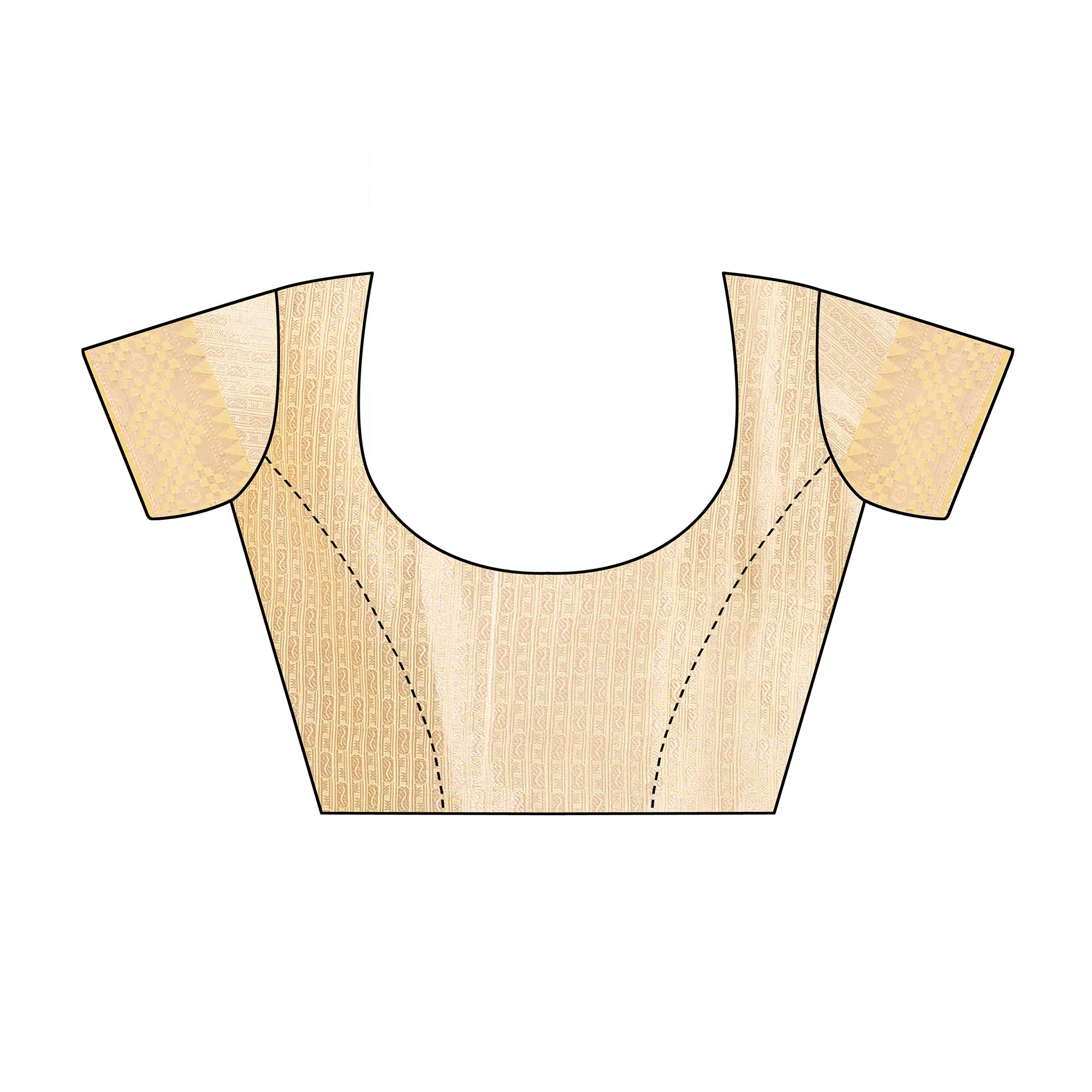 Cream Festive Wear Woven Silk Saree