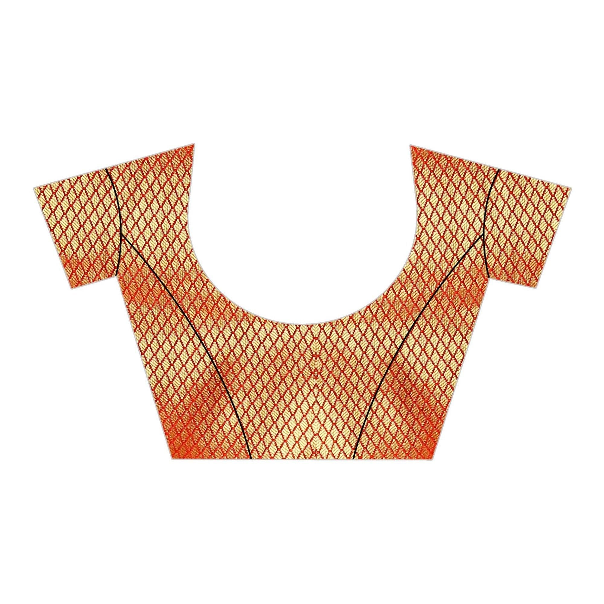 Adorable Green Colored Festive Wear Woven Cotton Silk Saree - Peachmode